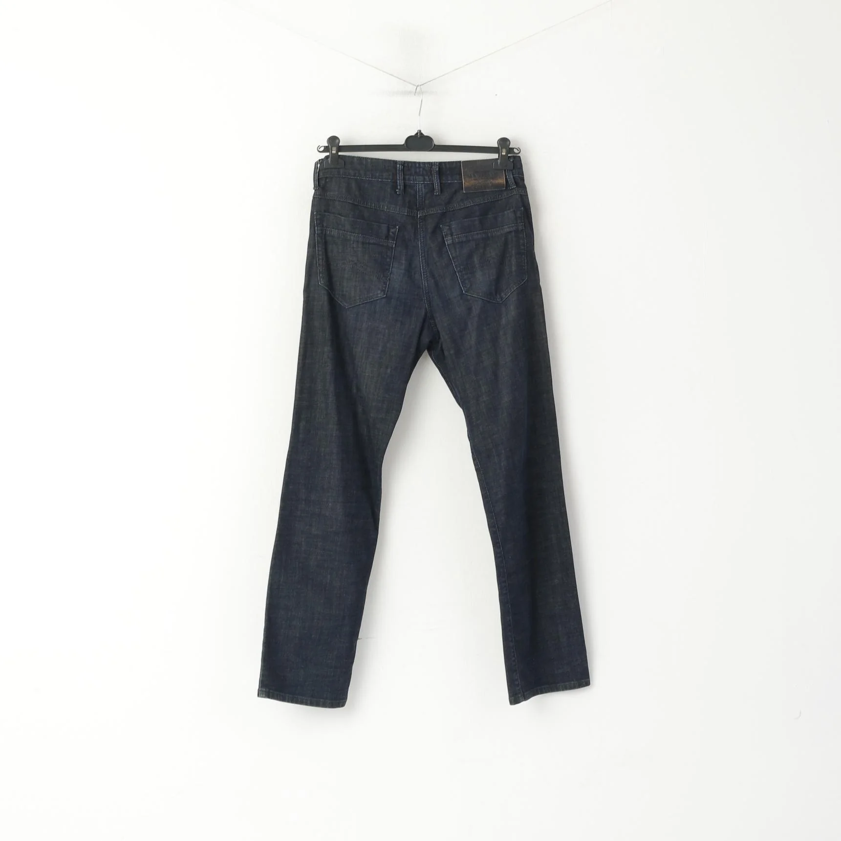 Mac Jeans Men 32 Denim Trousers Navy Regular Fit Straight Leg Classic Pants - Image 5