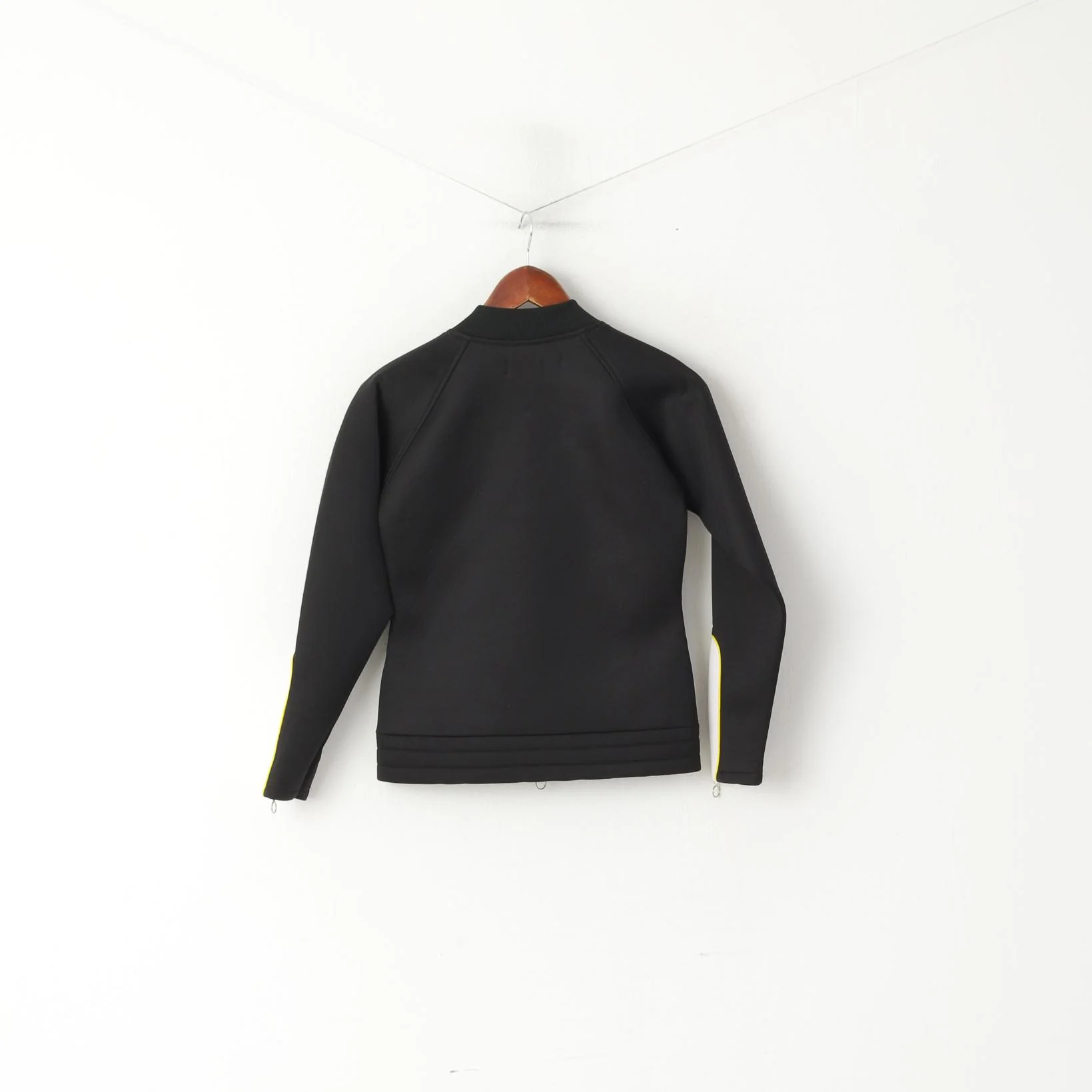 Banana Republic Women M (S) Foam Jacket Black Surf Zip Up Factory Store Top - Image 7