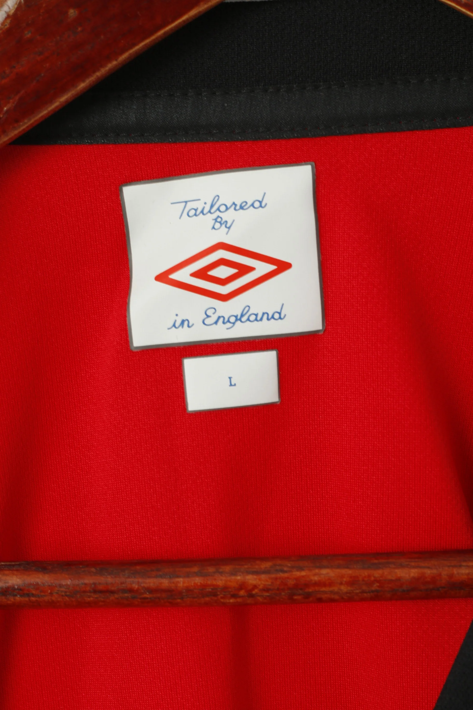 Umbro Men L Shirt Red A.F.C. Sunderland Football Club Sportswear Jersey Top - Image 4