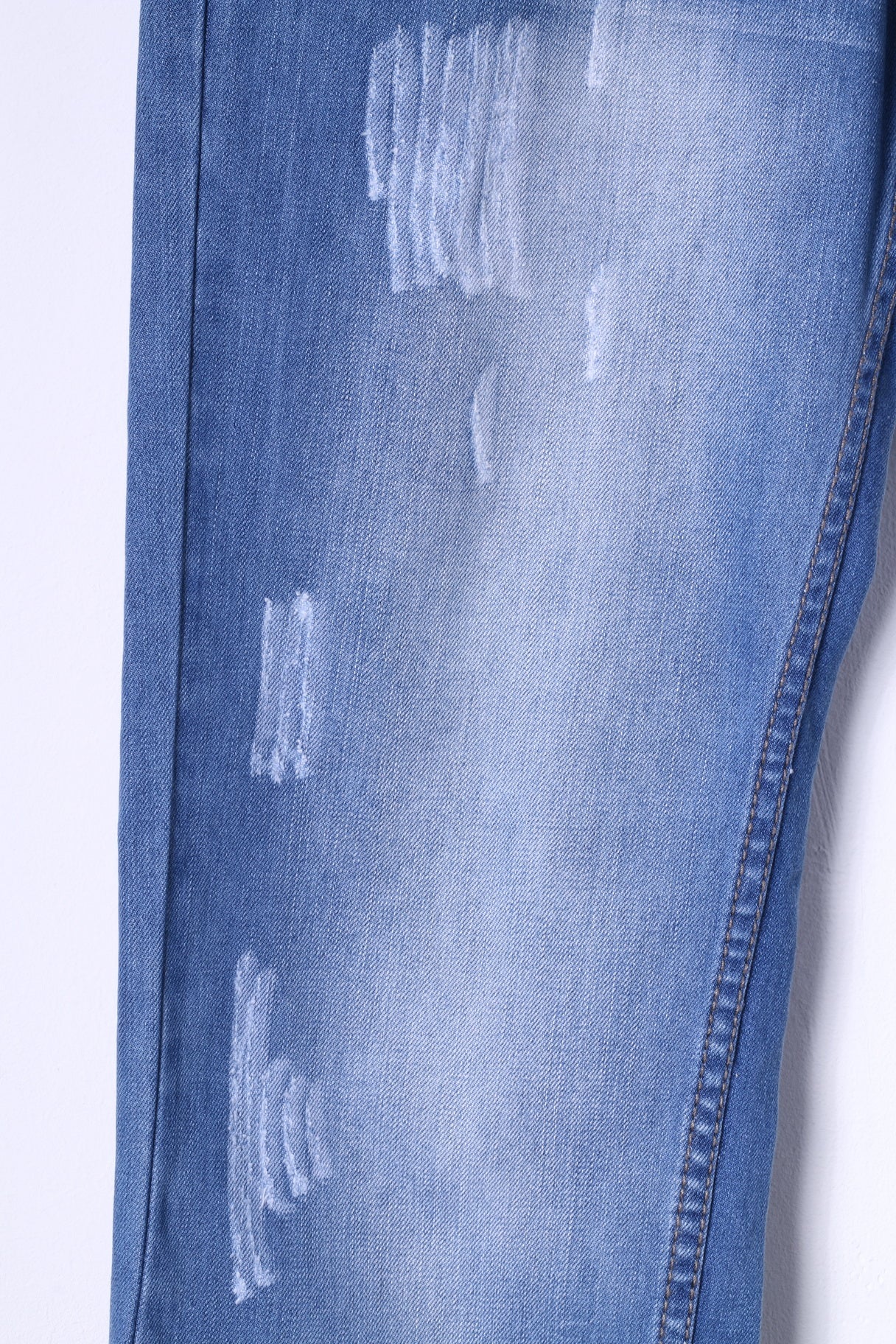 Diesel Industry Mens 33 Trousers Blue Jeans Faded Styled in Italy Denim Pants - Image 3