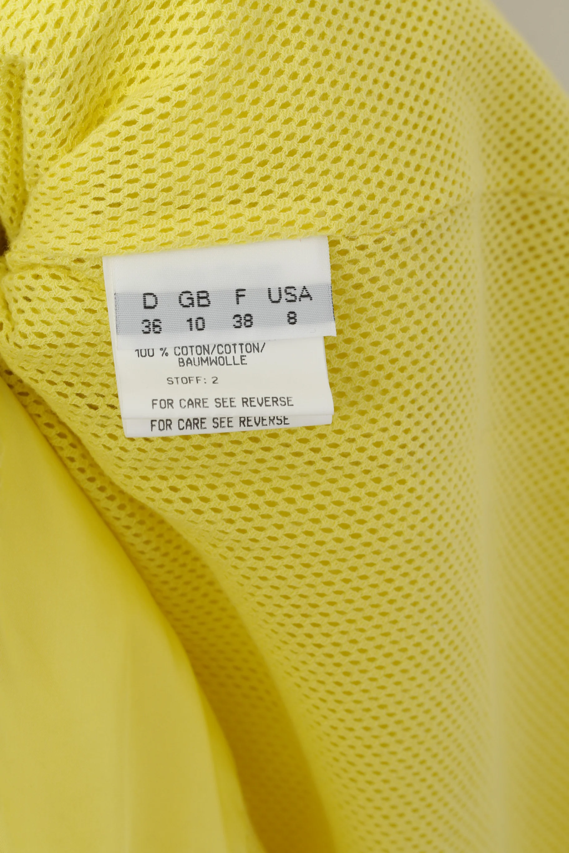 Ouiset Women 10 M Coat Yellow Shiny Single Breasted Nylon Oversize Classic - Image 5