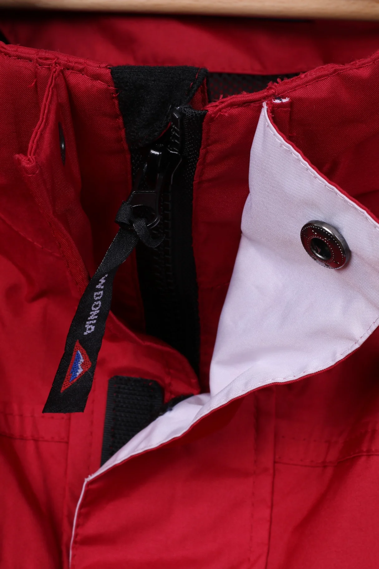 Snowdonia Mens L Jacket Red Outdoor Full Zipper Hiking Mountain Top - Image 4