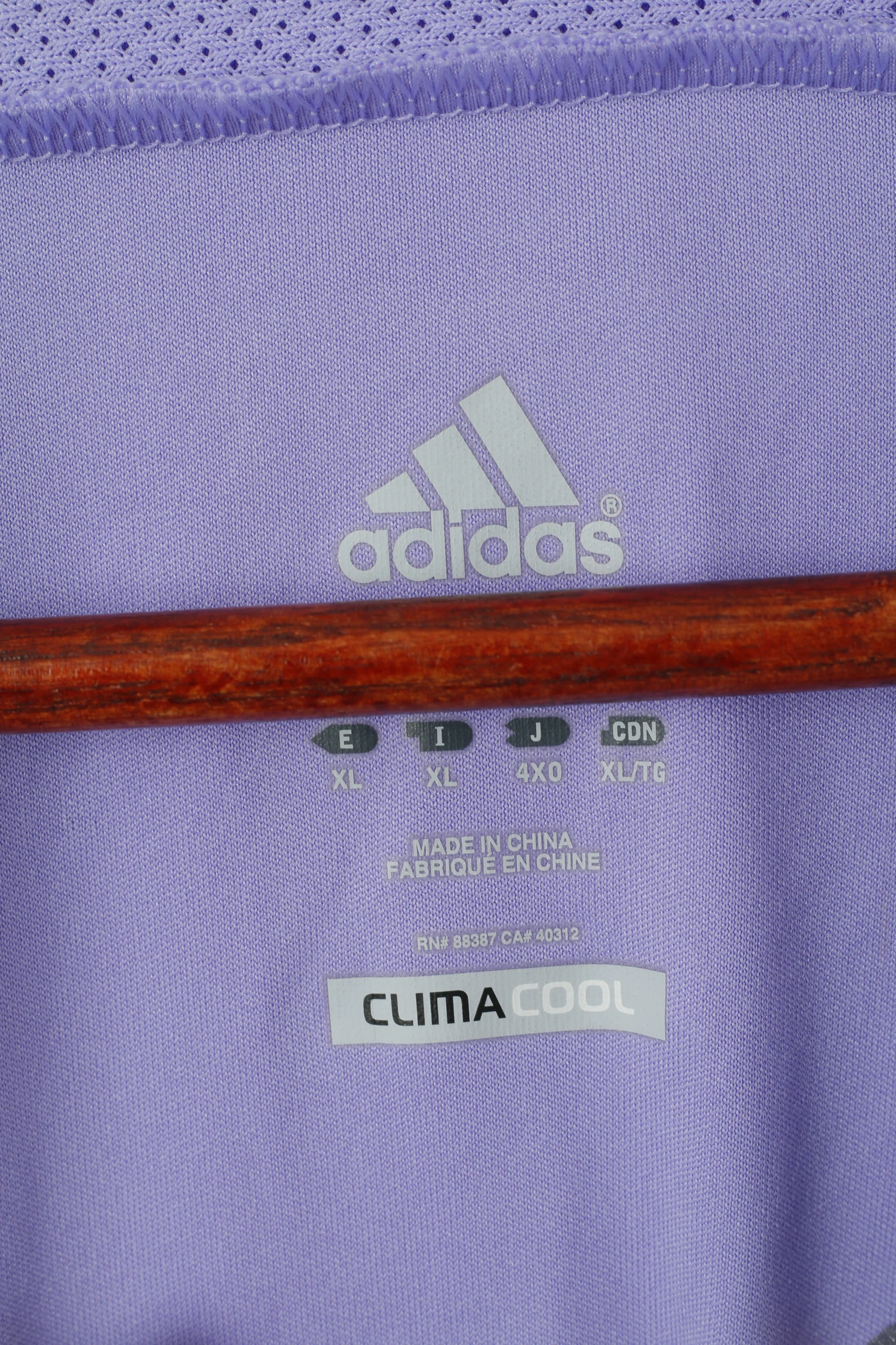 Adidas Men XL Long Sleeved Shirt Purple UEFA Champions League Vintage Jersey - Image 4