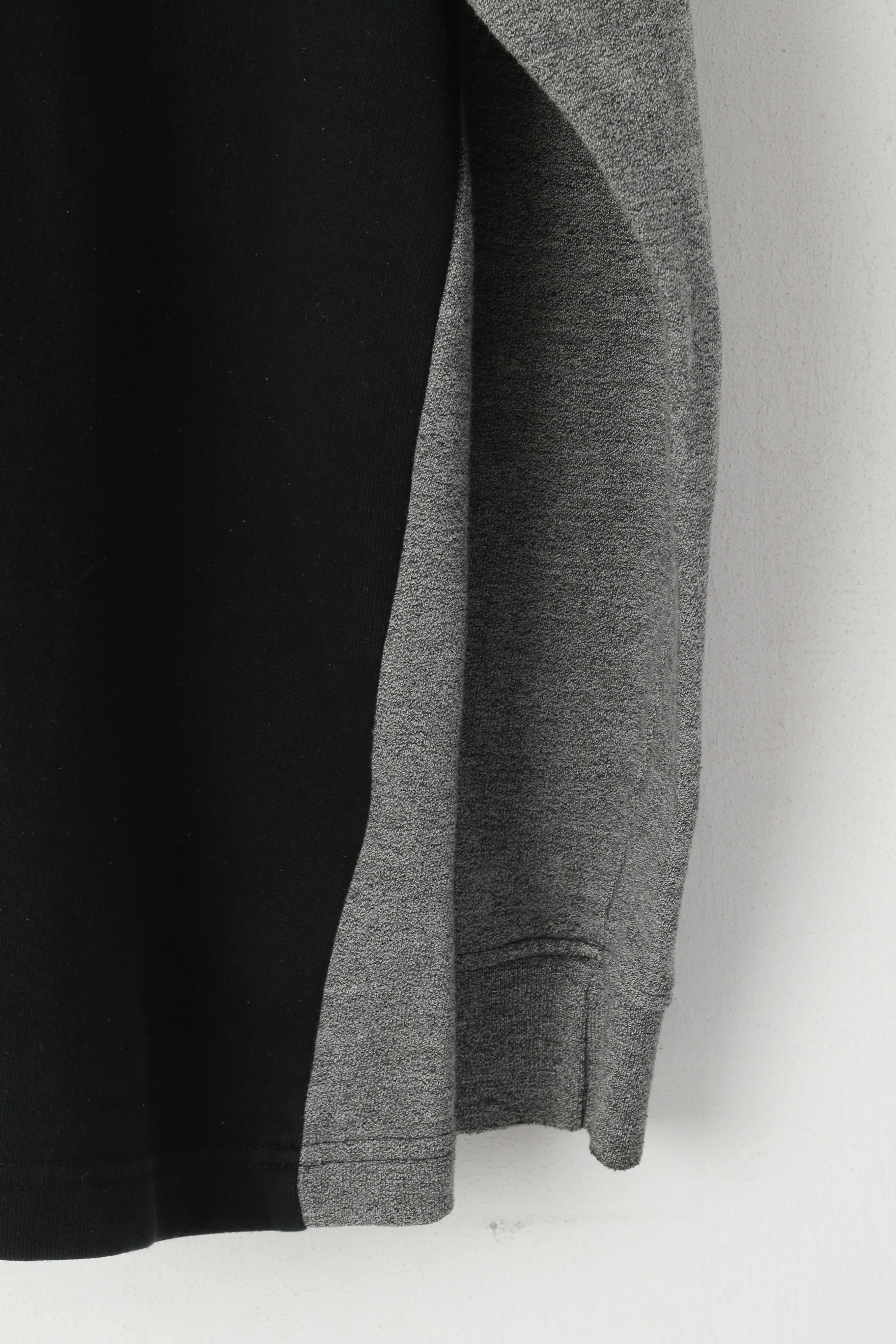 Kappa Men L Sweatshirt Gray Vintage Cotton V Neck Sportswear Top - Image 3
