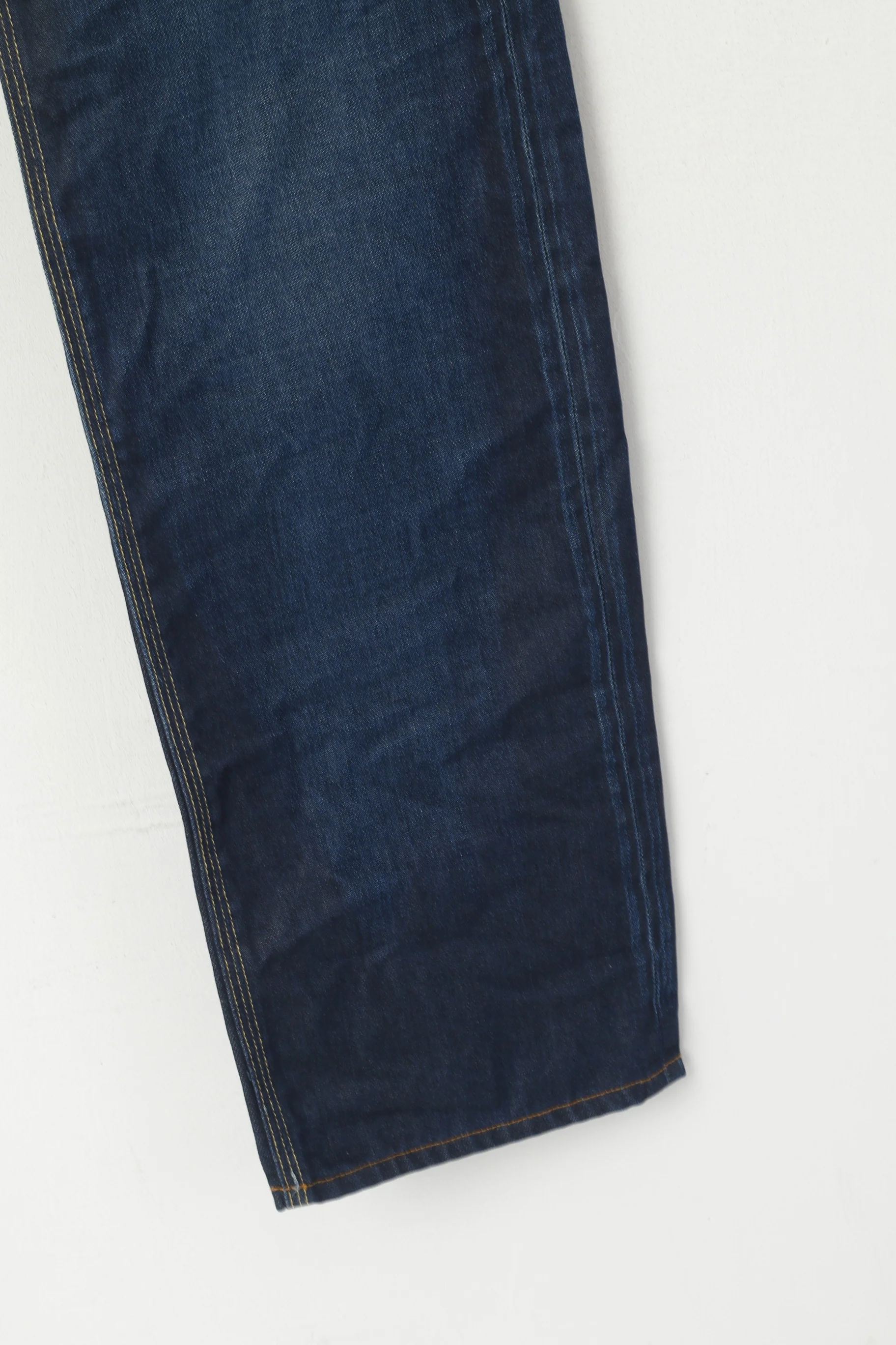 G Star Raw Men 30 Jeans Trousers Navy Cotton Denim Straight High Waist Pants - Image 3