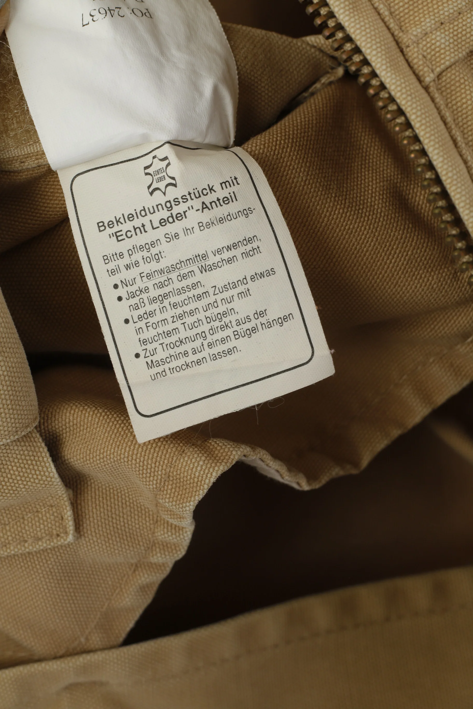 Camel Active Men XL Jacket Beige Cotton Classic Plain Safari Full Zip Top - Image 6