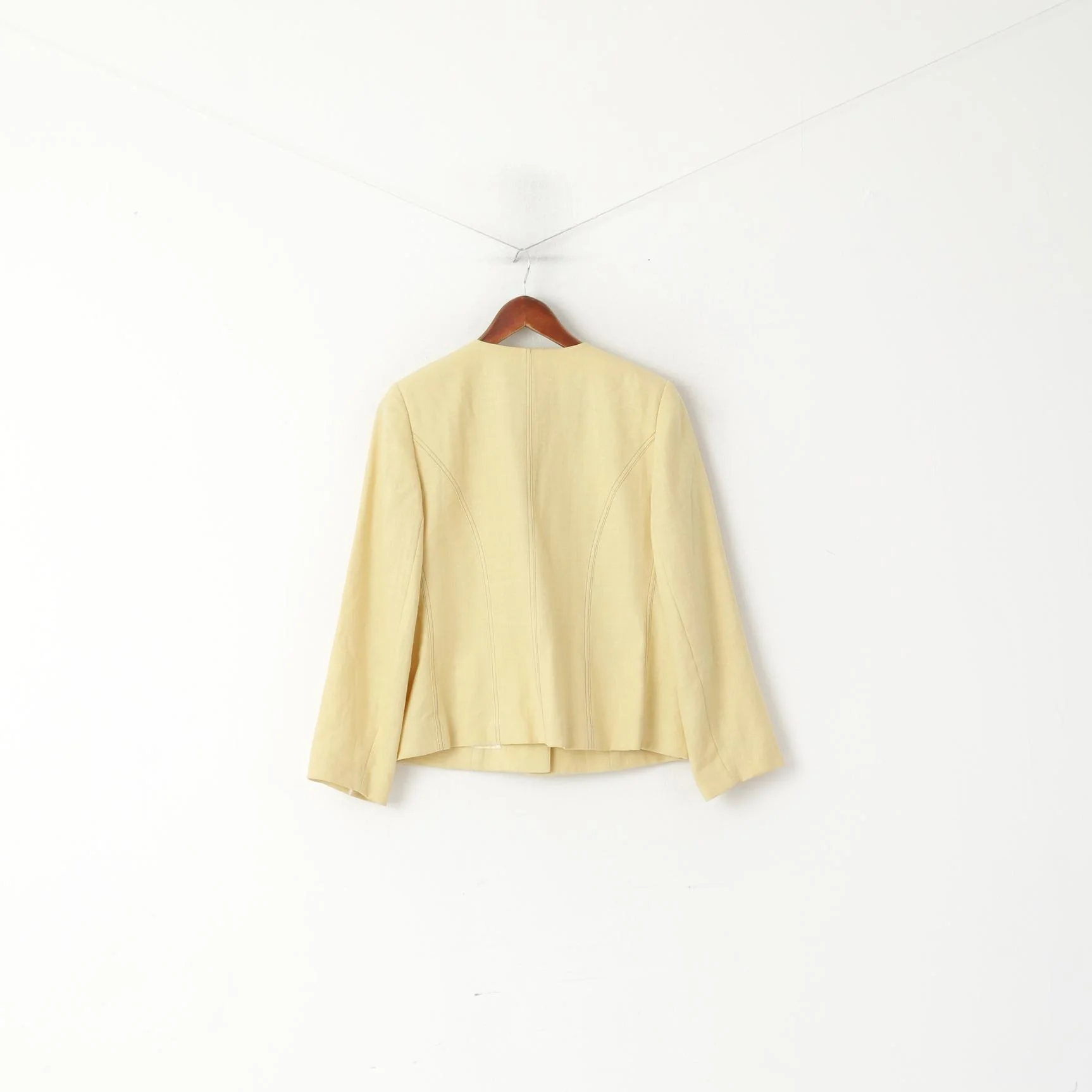 Hagro Country Women 14 40 Blazer Cream Folk Tirol Single Breasted Vintage Jacket - Image 5