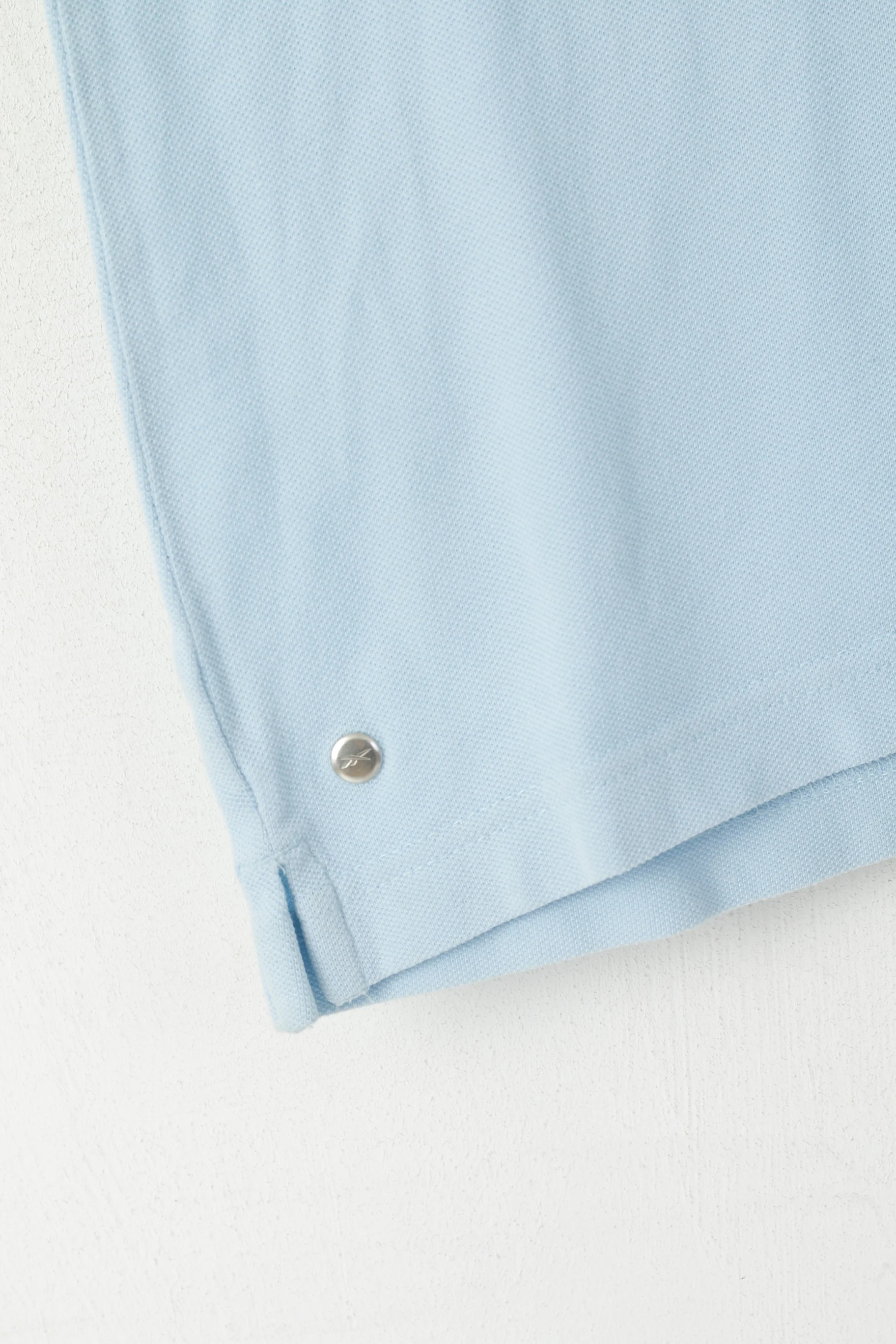 Reebok Men XS Polo Shirt Blue Cotton Athletic Division Slim Fit Logo Top - Image 3