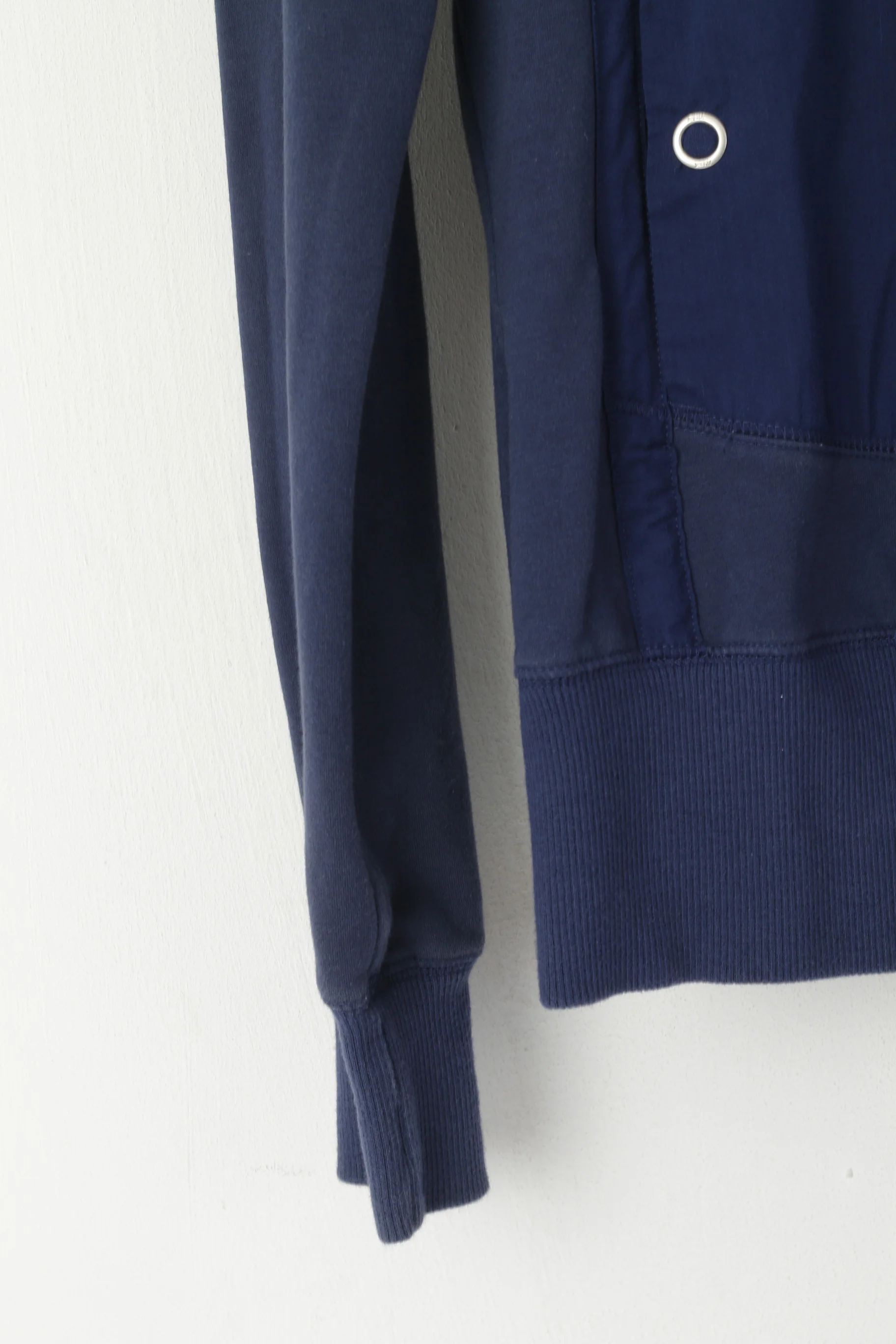 Reebok Women S Sweatshirt Navy Cotton Vintage Hooded Sport Top - Image 4