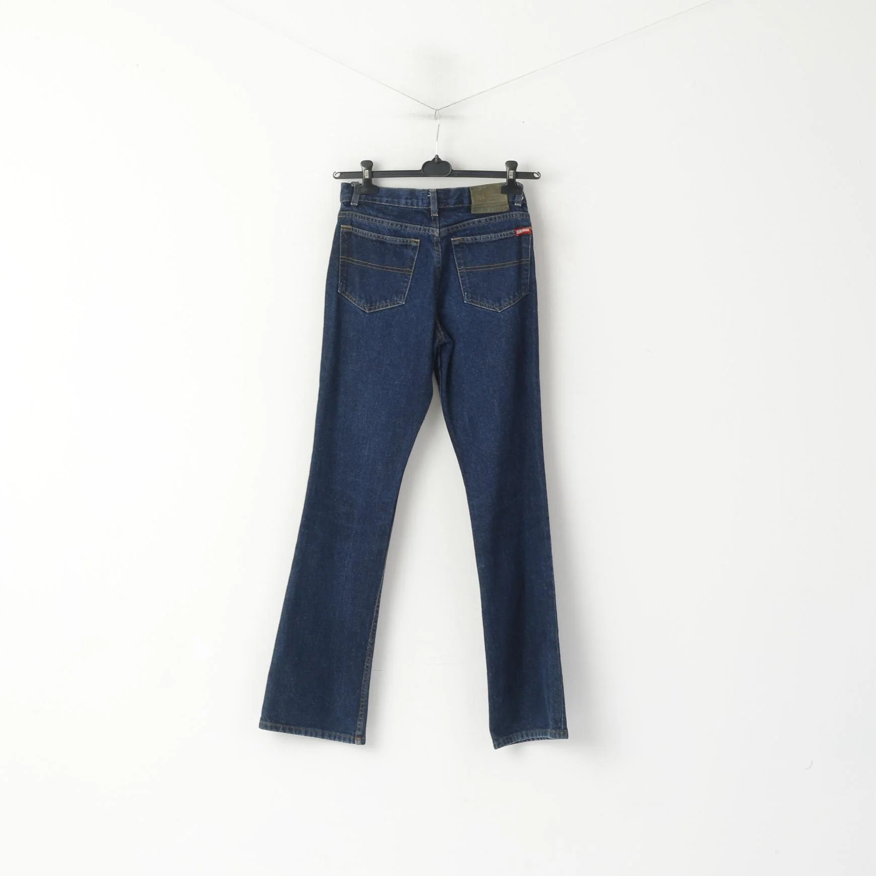 Polo Jeans Ralph Lauren Women 8 Jeans Trousers Navy lare Cotton Wide Leg Pants - Image 7
