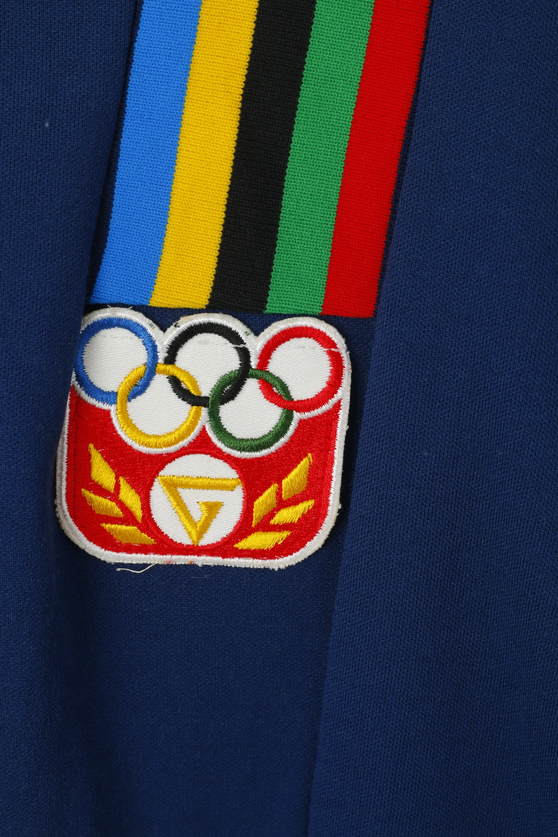 Dfu Sport Norsk Men 52 M Sweatshirt Navy Vintage Olympics Full Zip Sportswear Track Top - Image 5