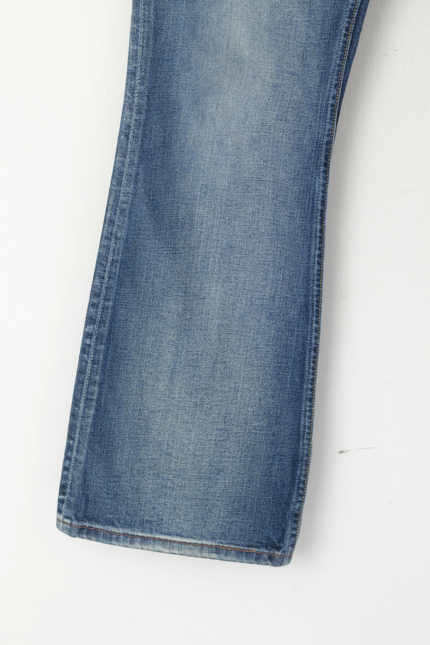 Levi's 529 Womens 32 Jeans Trousers Denim Cotton Navy Curve Bootcut Pants - Image 2