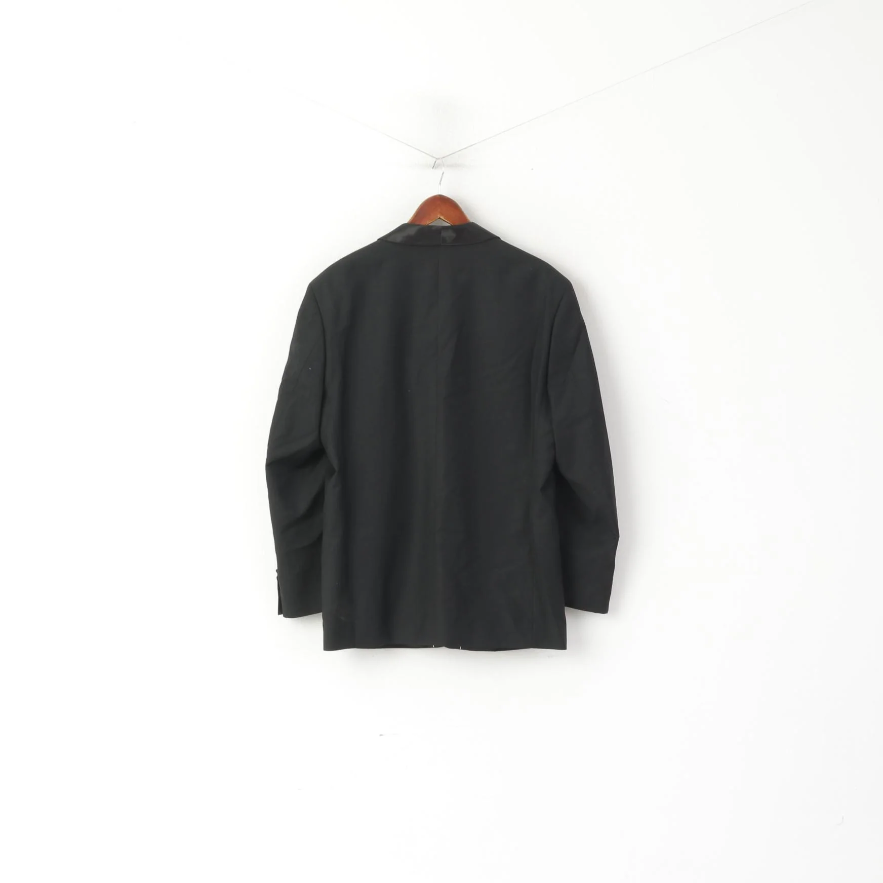 Piet Zoomers Men 25 40 Blazer Black Single Breasted Tail Coat Wool Jacket - Image 8