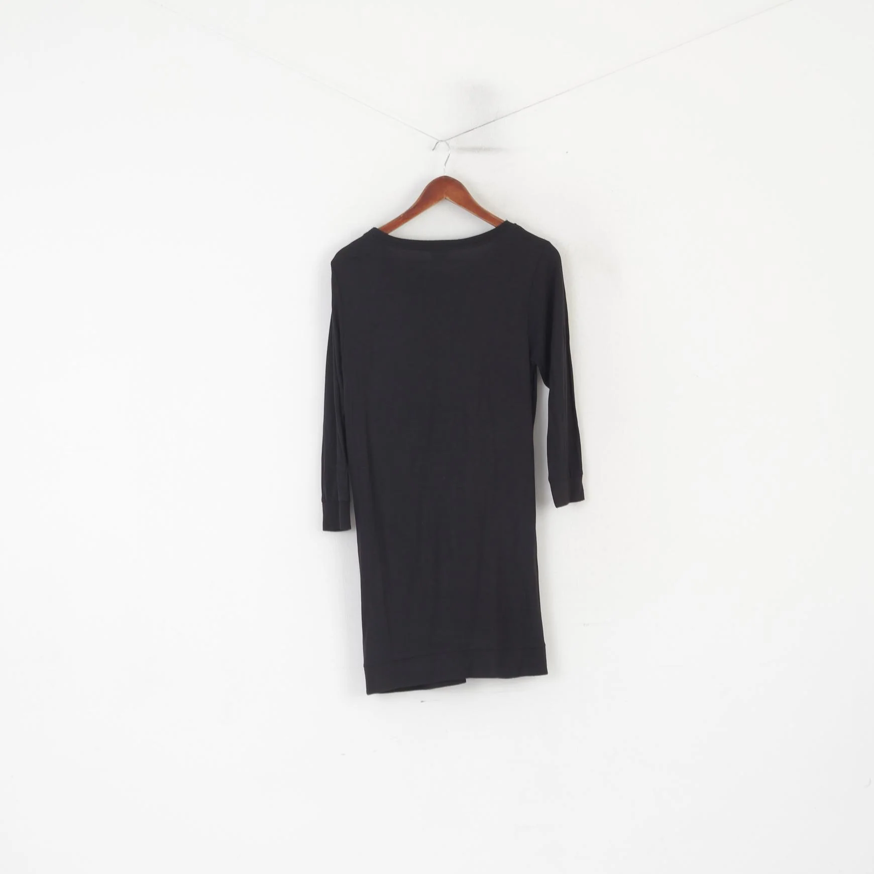 Umbro Women M Long Shirt Black Viscose Stay True Sequins Dress tunic Top - Image 5
