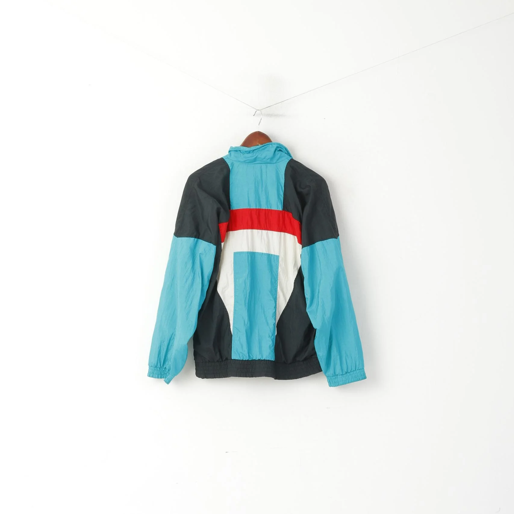 Adidas Men D5 174 M Jacket Vintage Shiny Nylon Green Full Zip Oldschool Track Top - Image 7