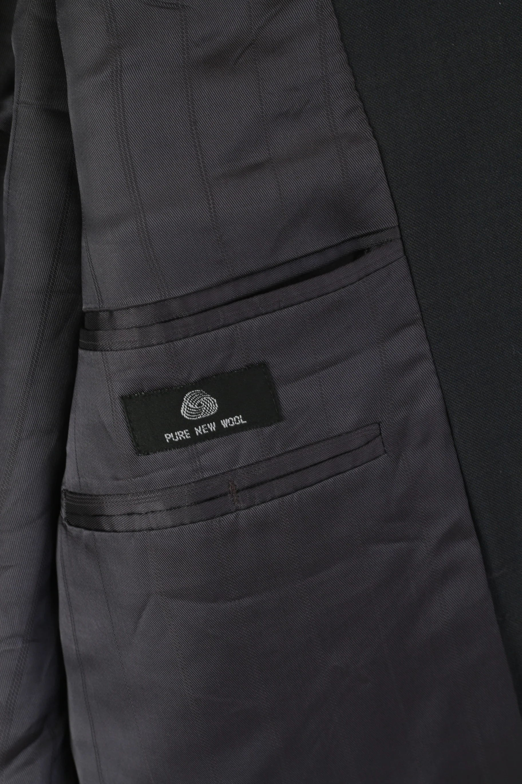 Jaeger Men 54 44 Blazer Navy Pure New Wool Single Breasted Jacket - Image 6