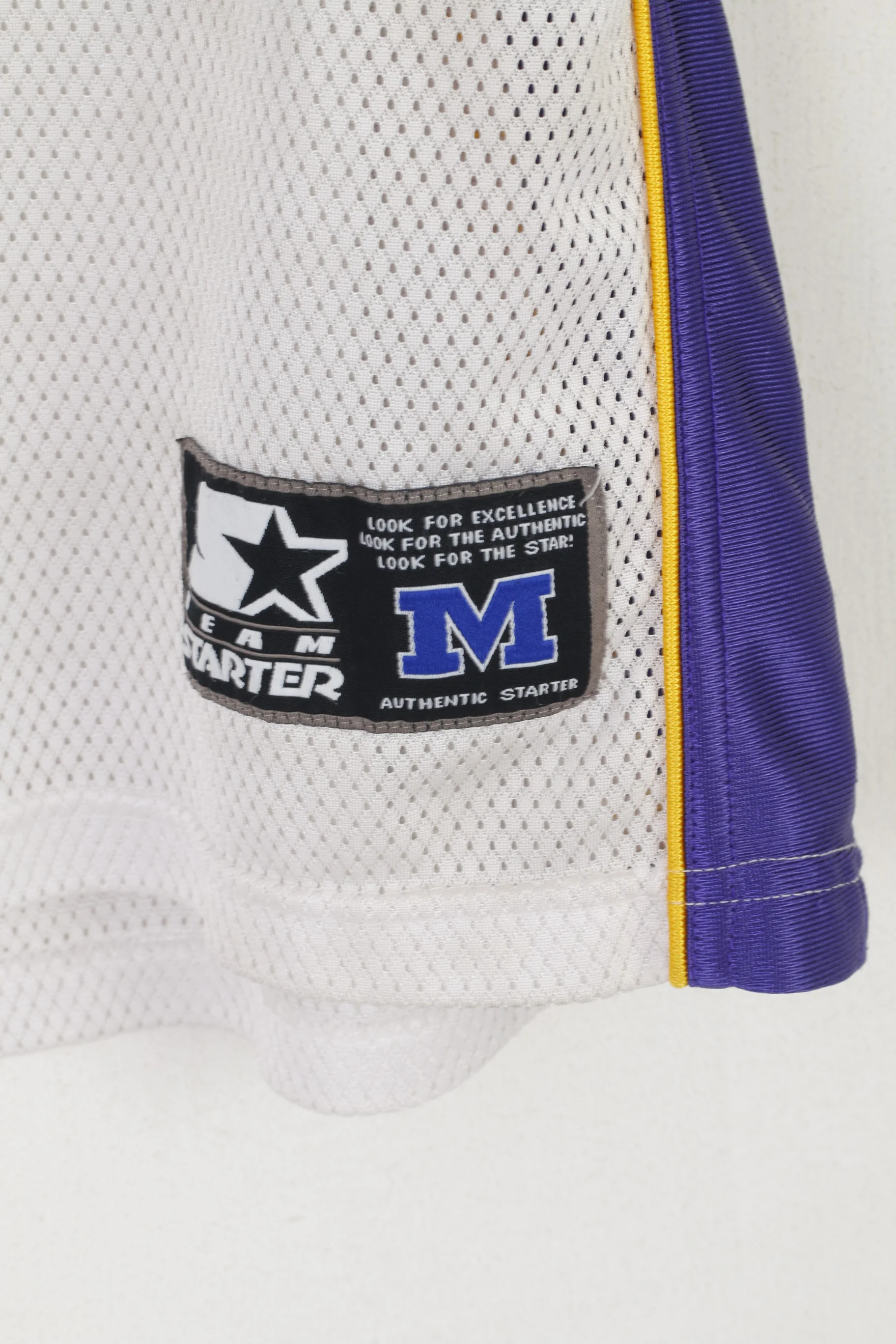 Starter Boys 8-10 Age Shirt Purple LSU Tigers Team Baseball V Neck Jersey Top - Image 3