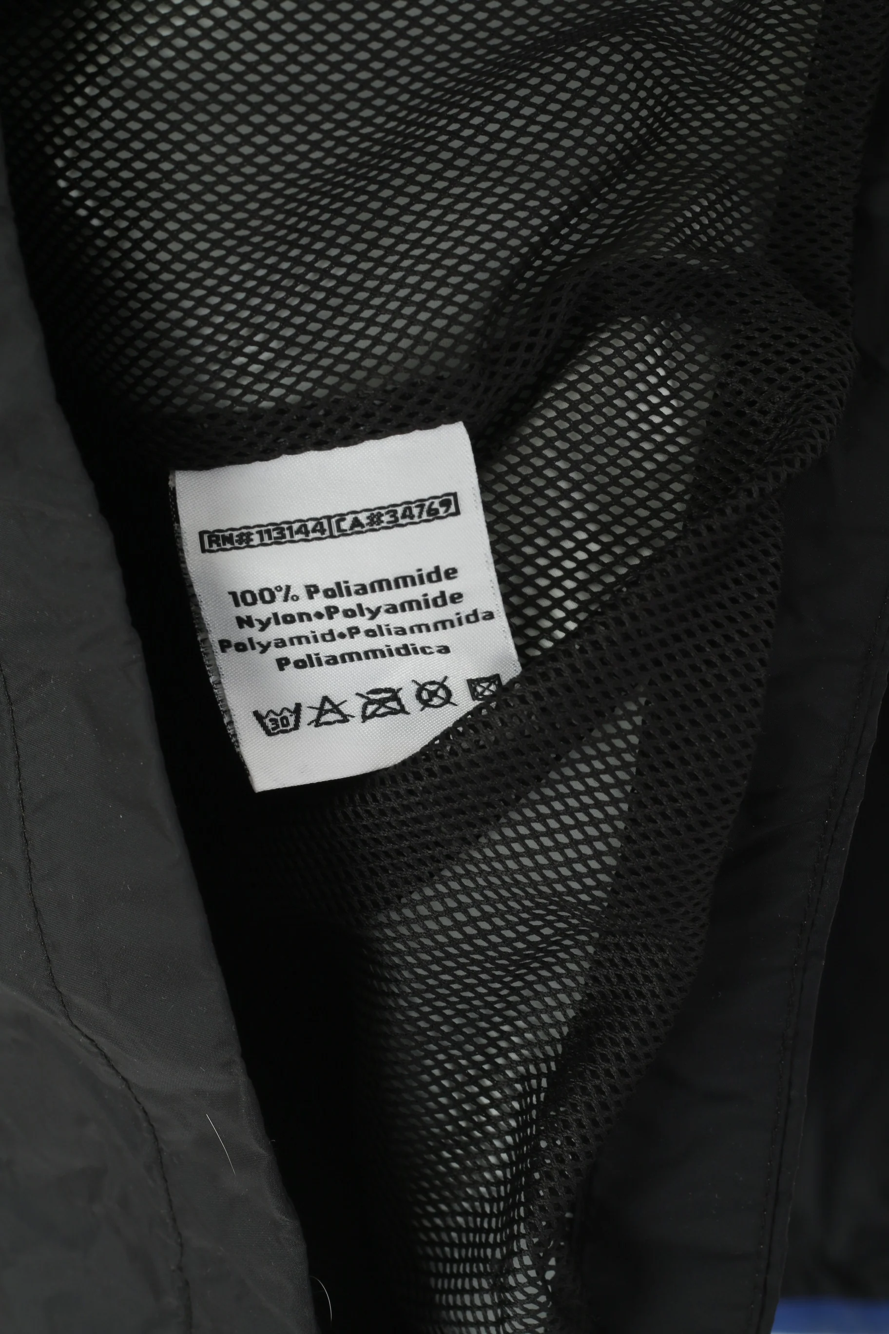 Kappa Men XXL (XL) Jacket Black Nylon VIF Stiftet Vintage Full Zip Sportswear Top - Image 6