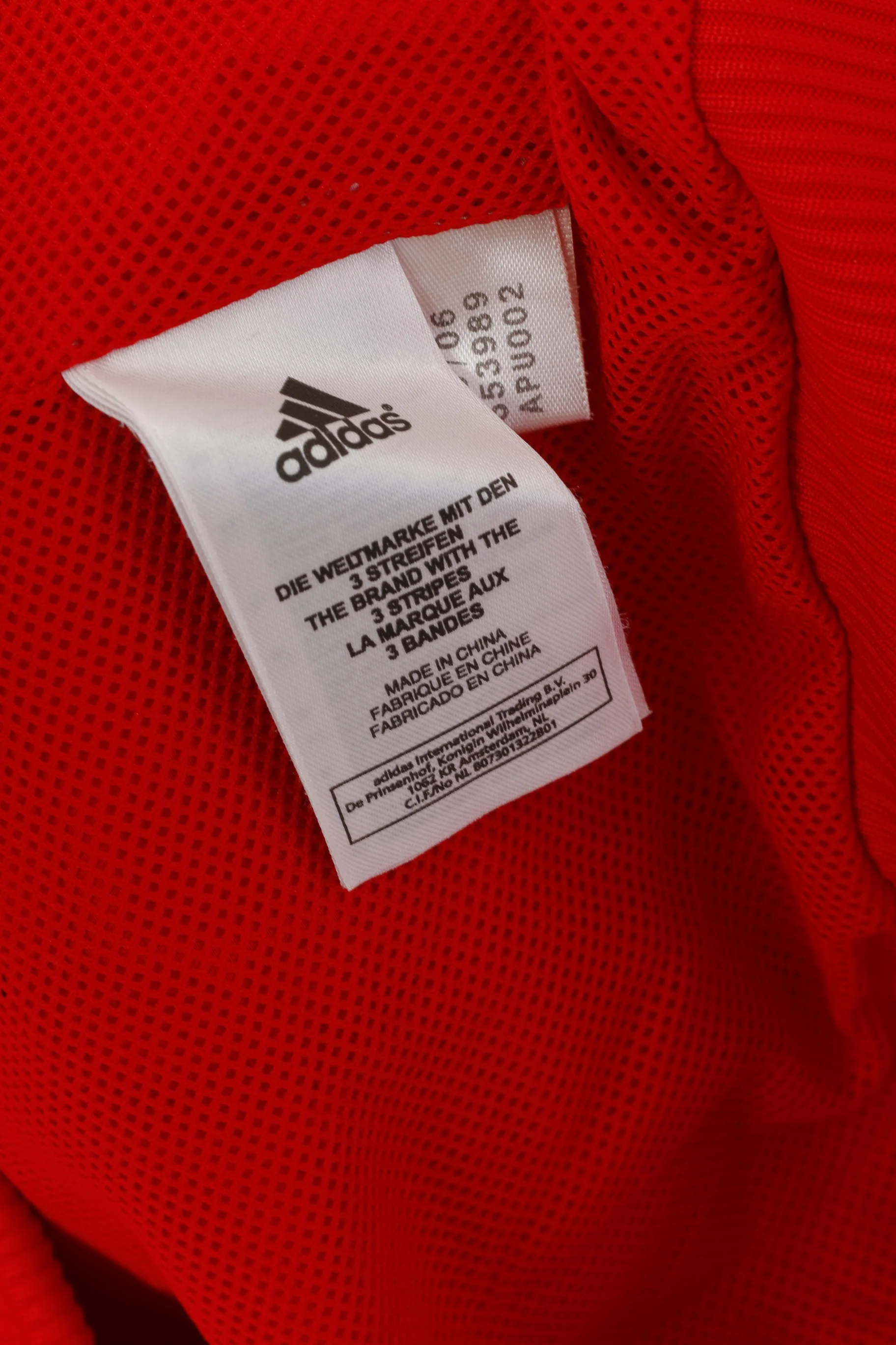 Adidas Men XL Jacket Red Clima 365 Bomber Sportwear Full Zipper Sport Top - Image 5