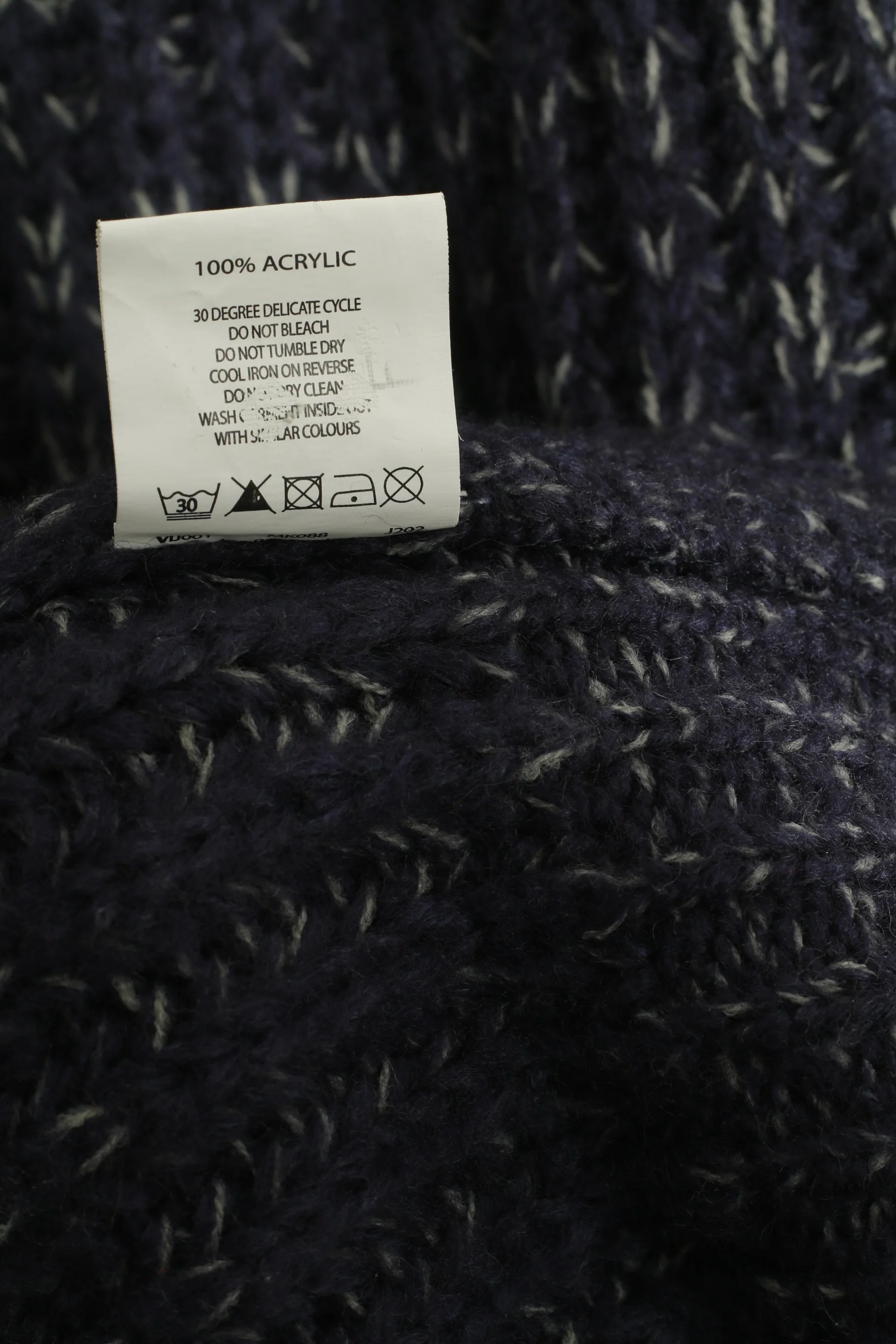 Joe Browns Men M Cardigan Blue Gray Knitted Acrylic Classic V Neck Sweater - Image 5