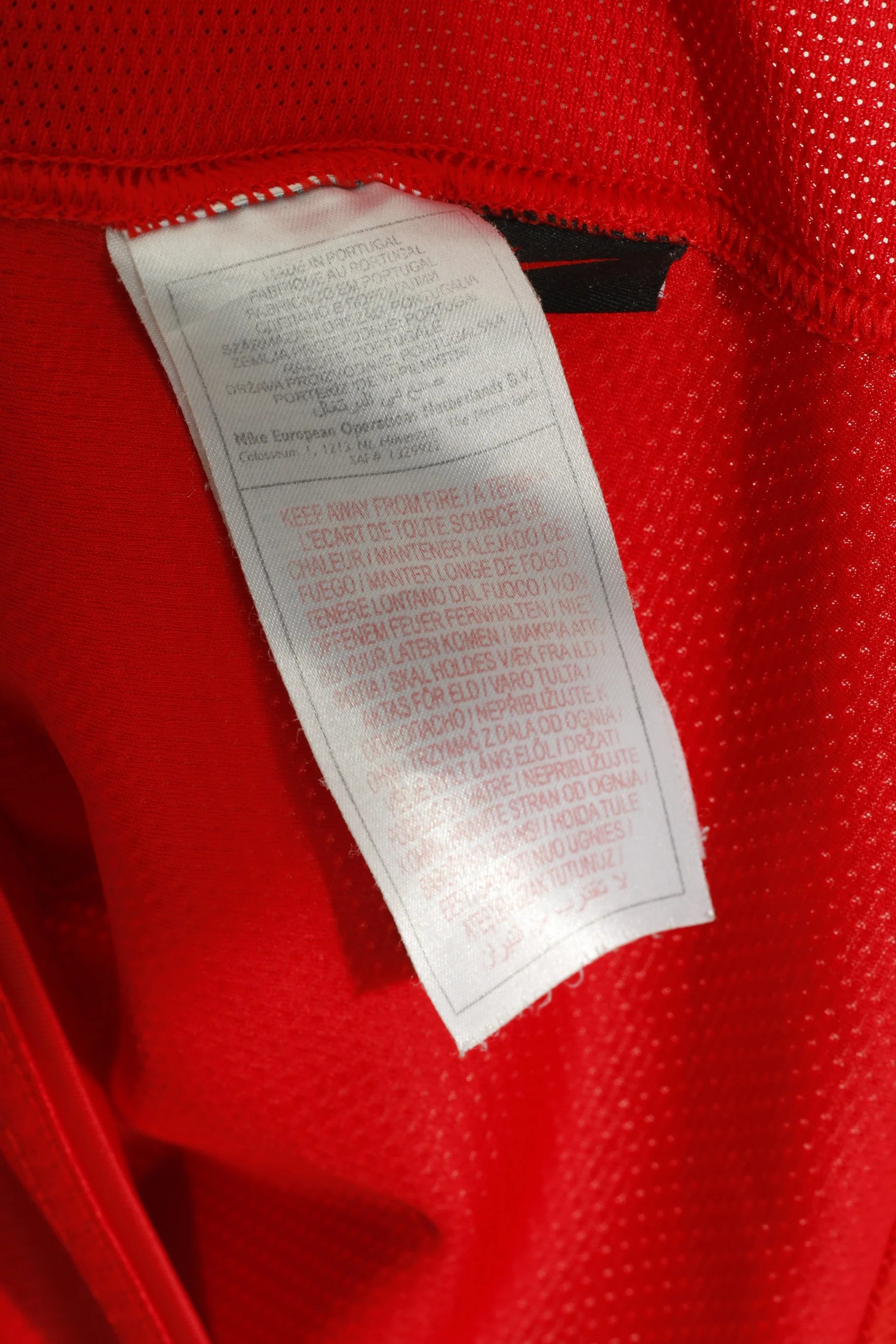 Nike Manchester United Women L Shirt Red Football V Neck Sportwear Jersey Top - Image 5