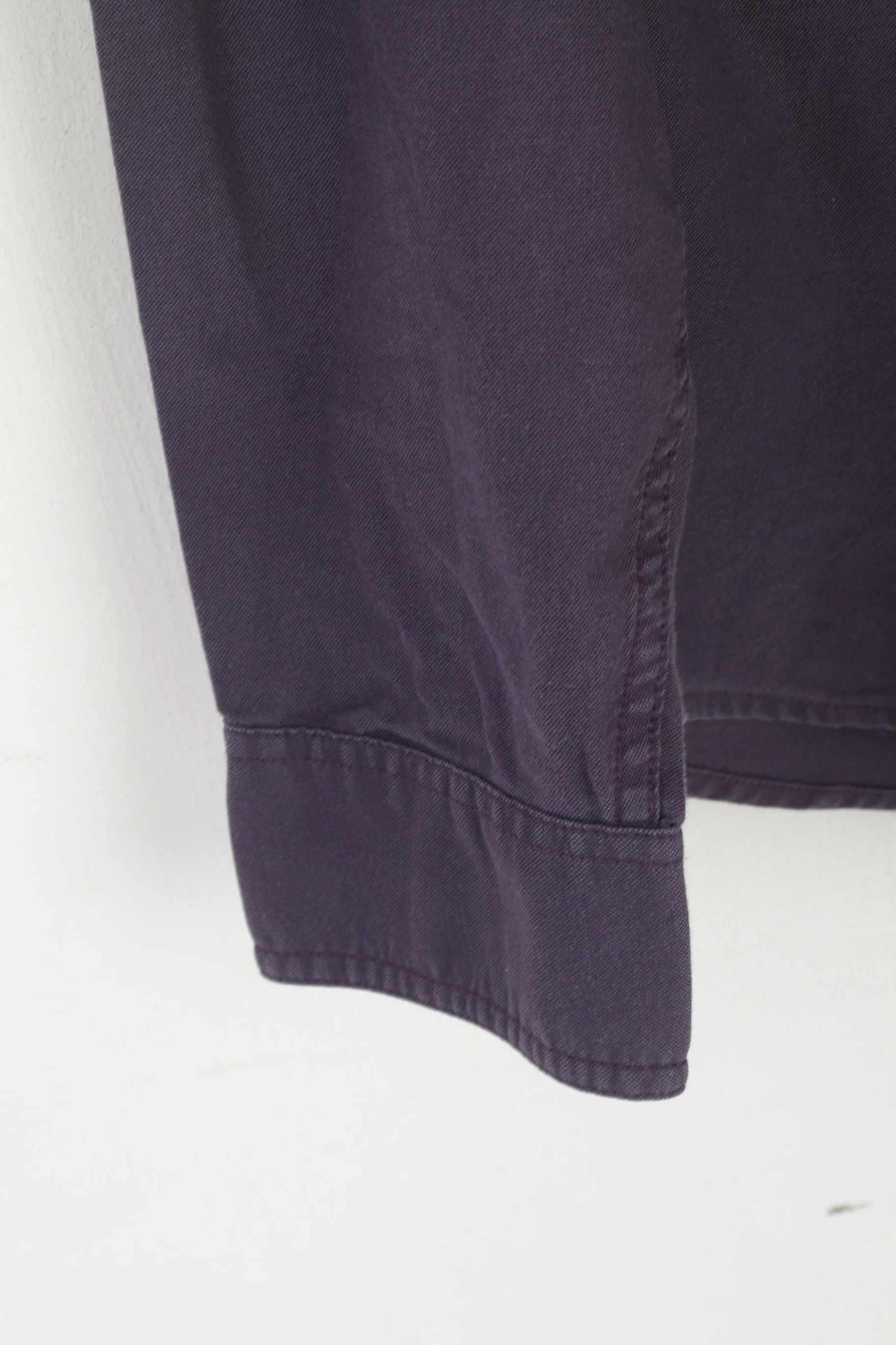 Penguin Men XXL Casual Shirt Purple Cotton Slim Fit Stretch Long Sleeve Top - Image 3