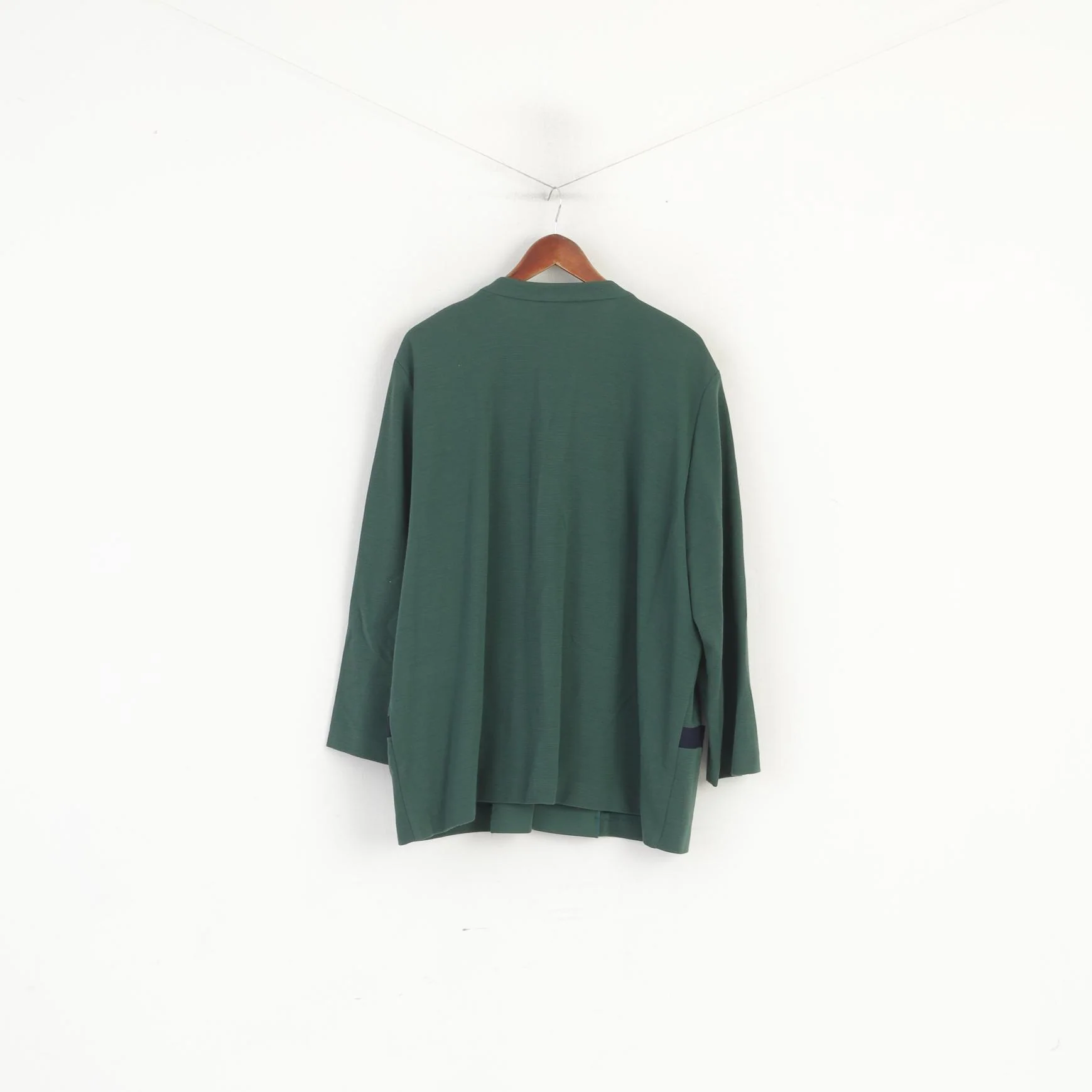 Franken Walder Women 52 XXL Suit Green 2 Piece Green Vintage Jacket Skirt Wool Blend - Image 7