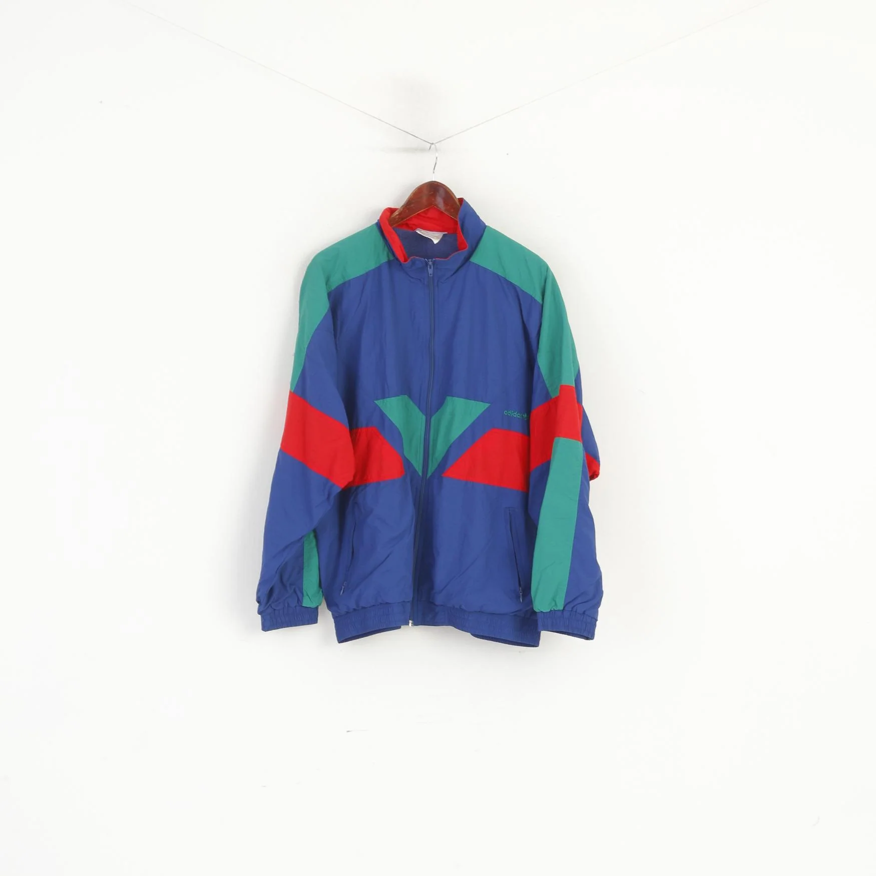 Adidas Men 56 XL Tracksuit Blue Vintage Bib Tights Trousers Track Jacket Oldschool Set - Image 6