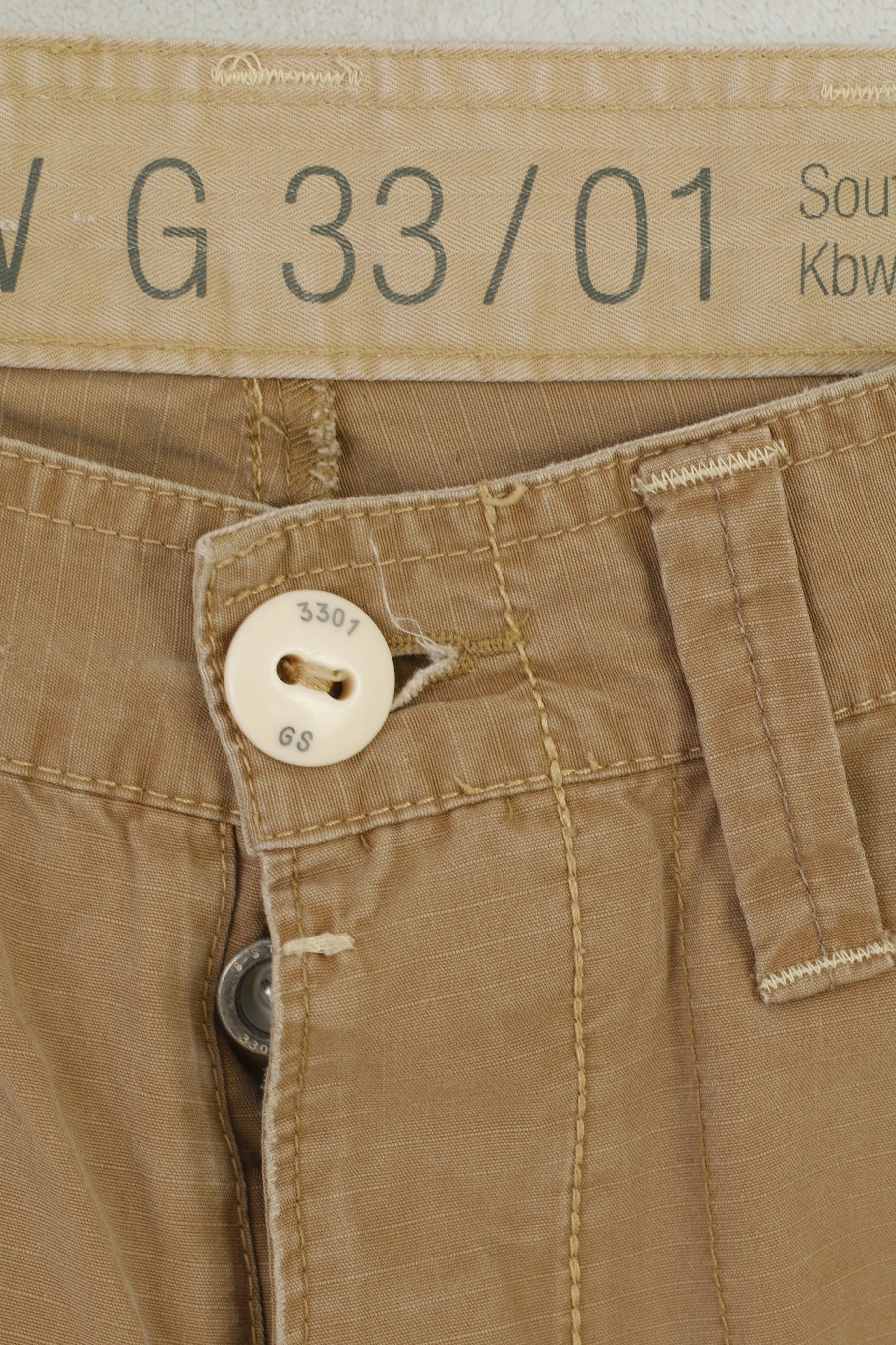 G-Star Raw Men 31 Trousers Brown Cotton 3301Radar Slacks Rope Classic Pants - Image 3