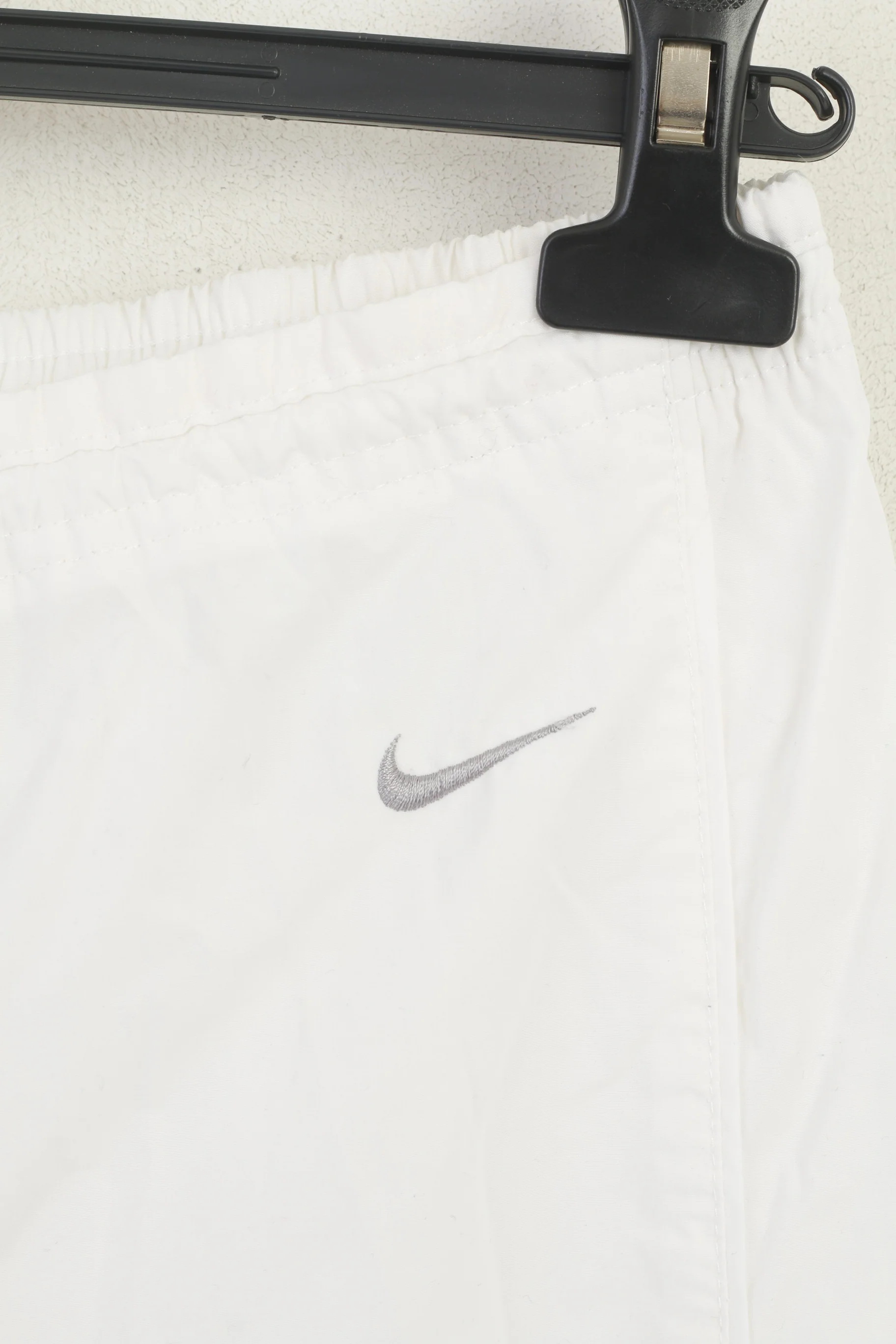 Nike Women L 173 Trousers White Cotton Thin Sportswear Training Pants - Image 3