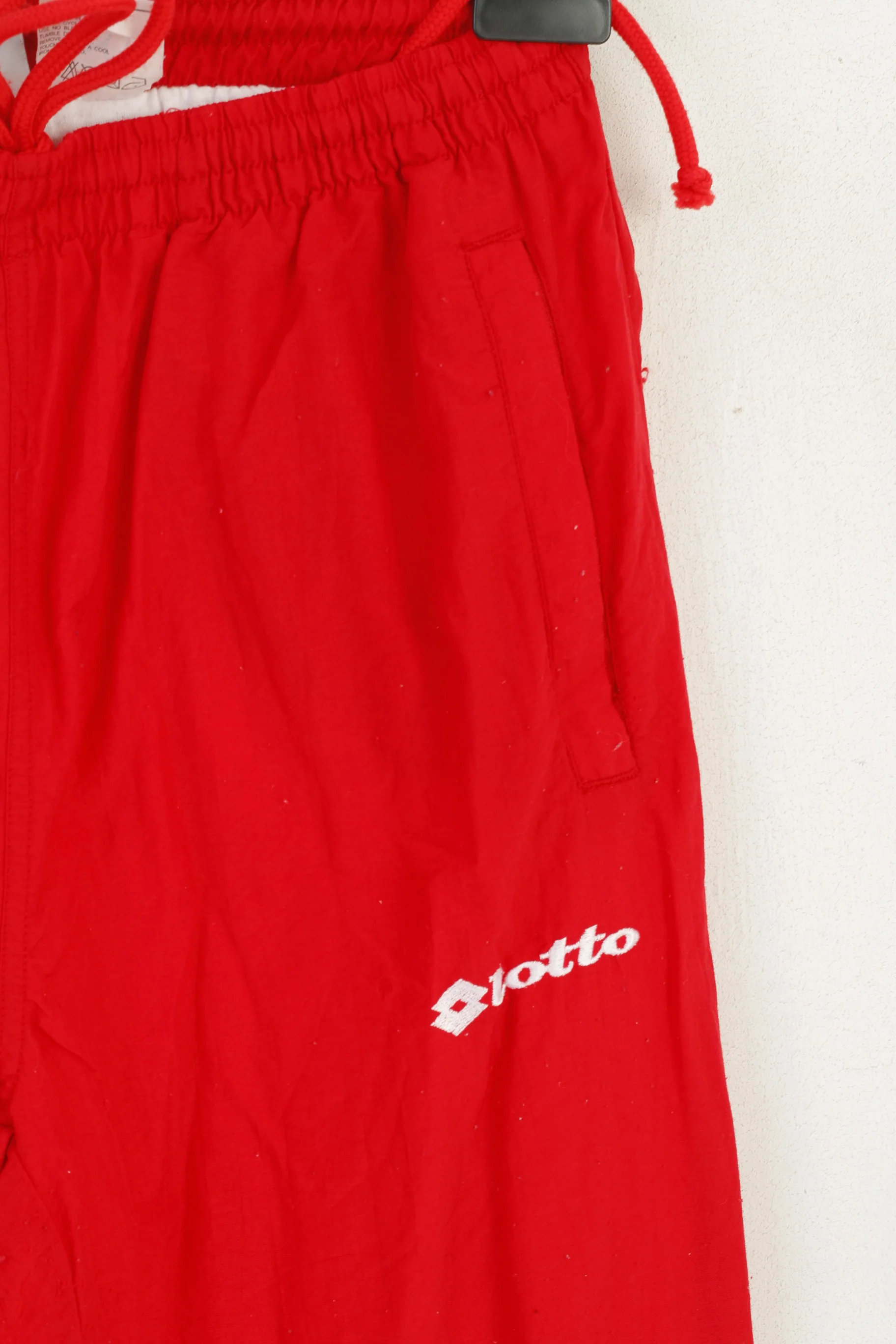 Lotto Women M Tracksuit Red Vintage Visperterminem Heida Oldschool Italy Set - Image 8