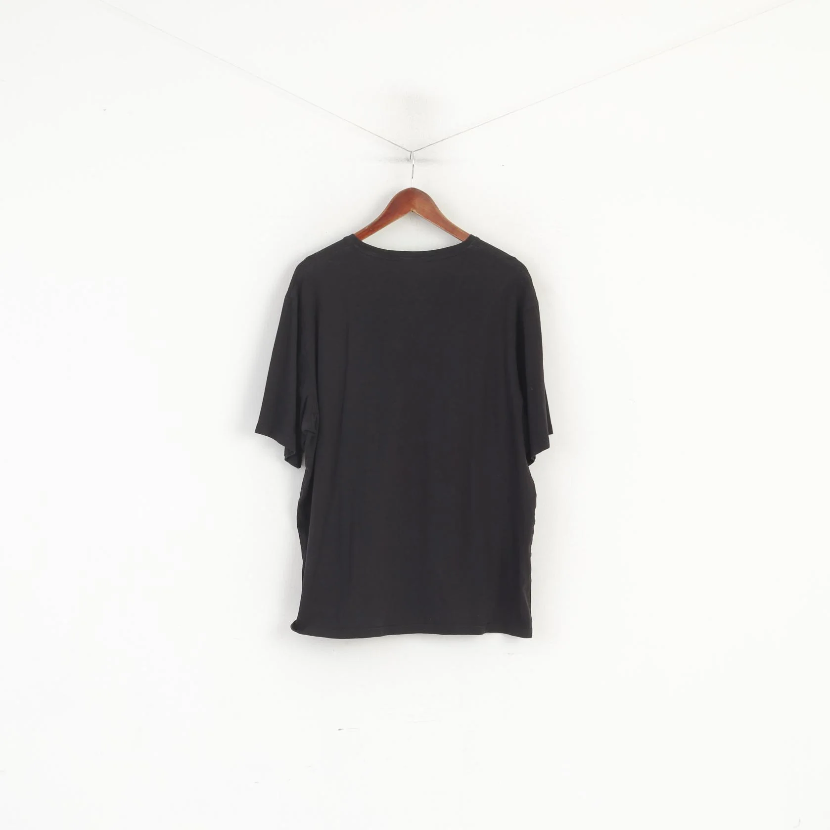 DKNY Men XL T- Shirt Black Cottopn Soft Big Logo Stretch Short Sleeve Top - Image 5