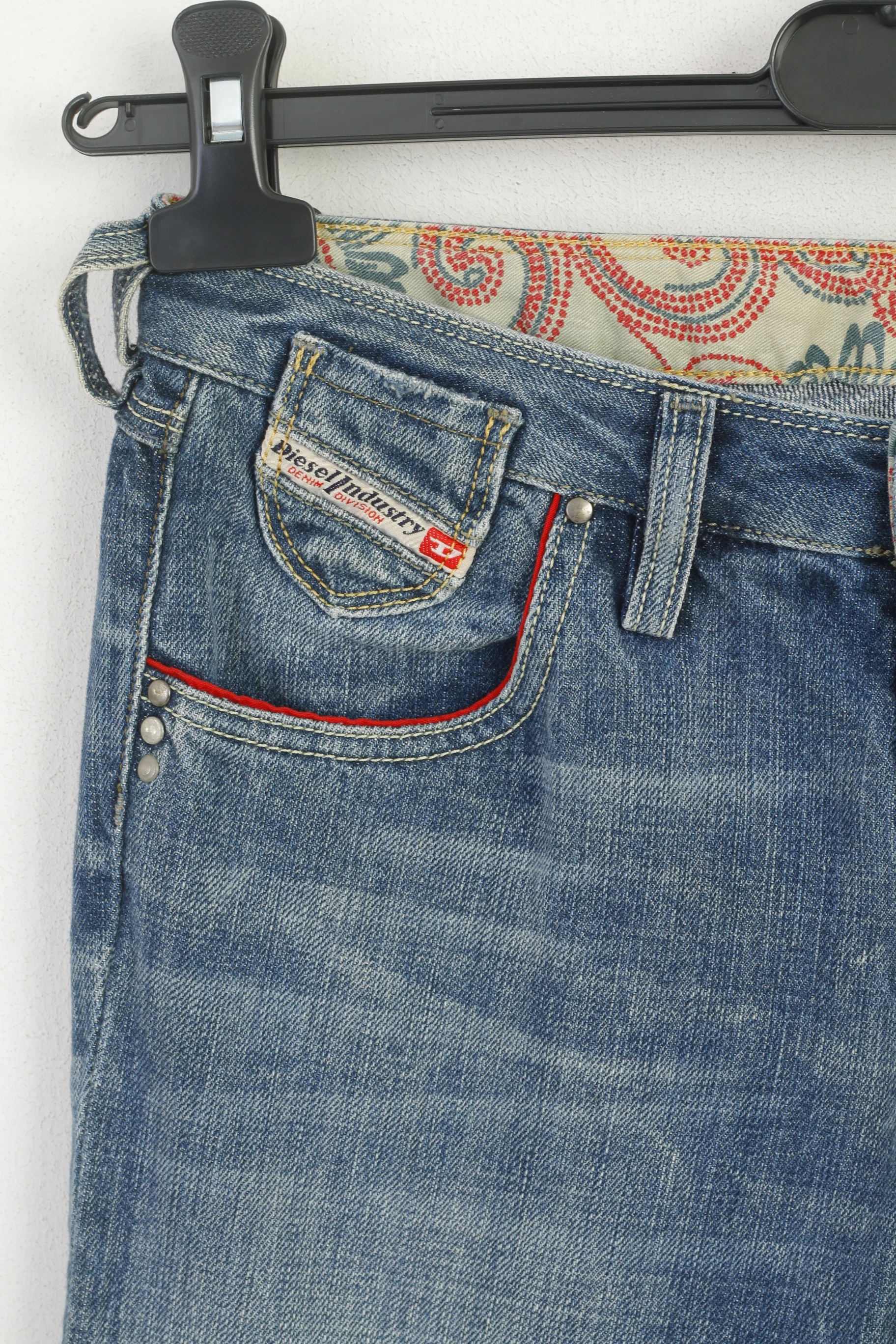 Diesel Women 26 Jeans Trousers Blue Denim Cheren Wash Made in Italy Pants - Image 2