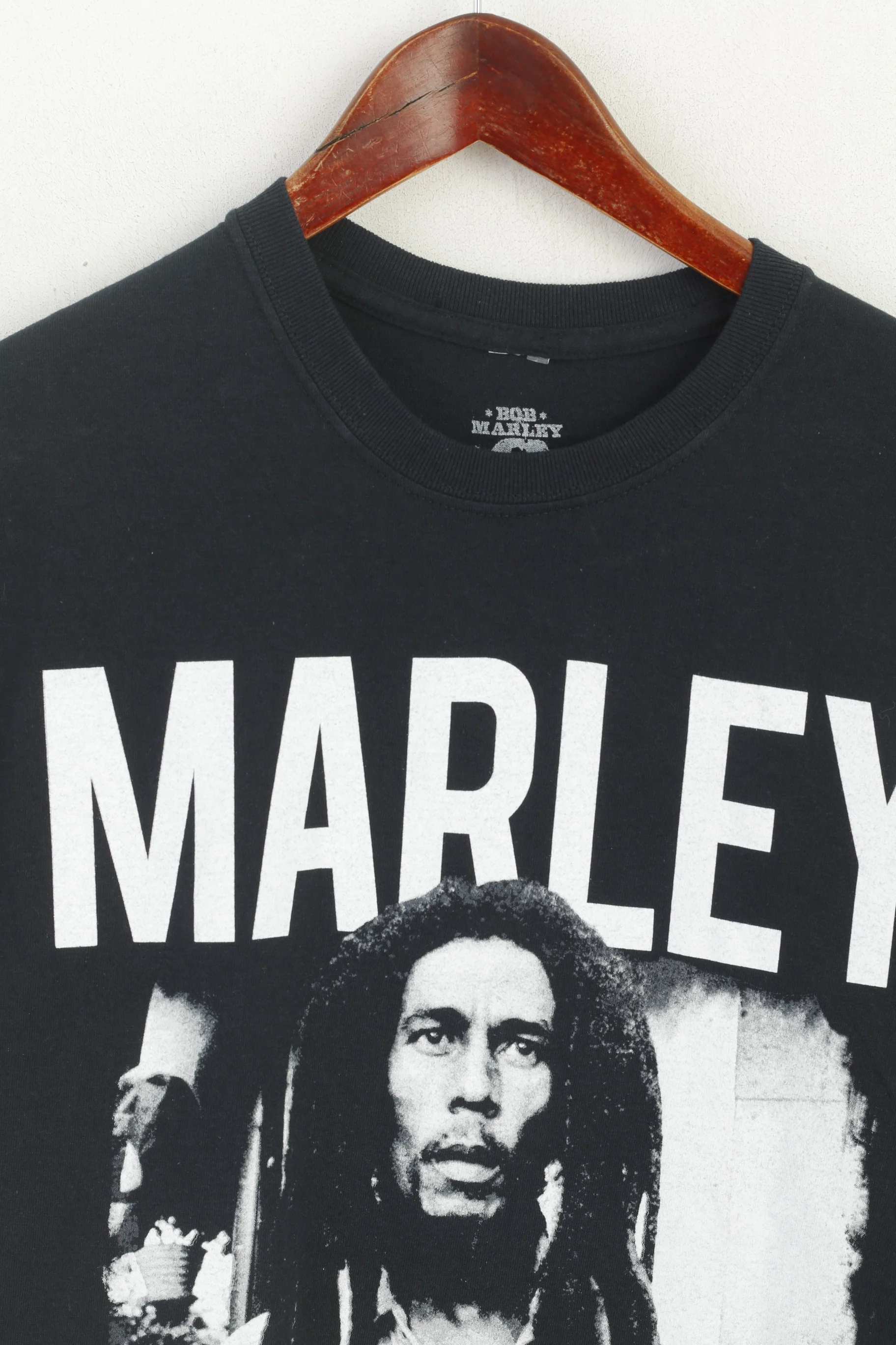 Jamaica Collection Bob Marley Men S Shirt Black Cotton Graphic Reggae Top - Image 2
