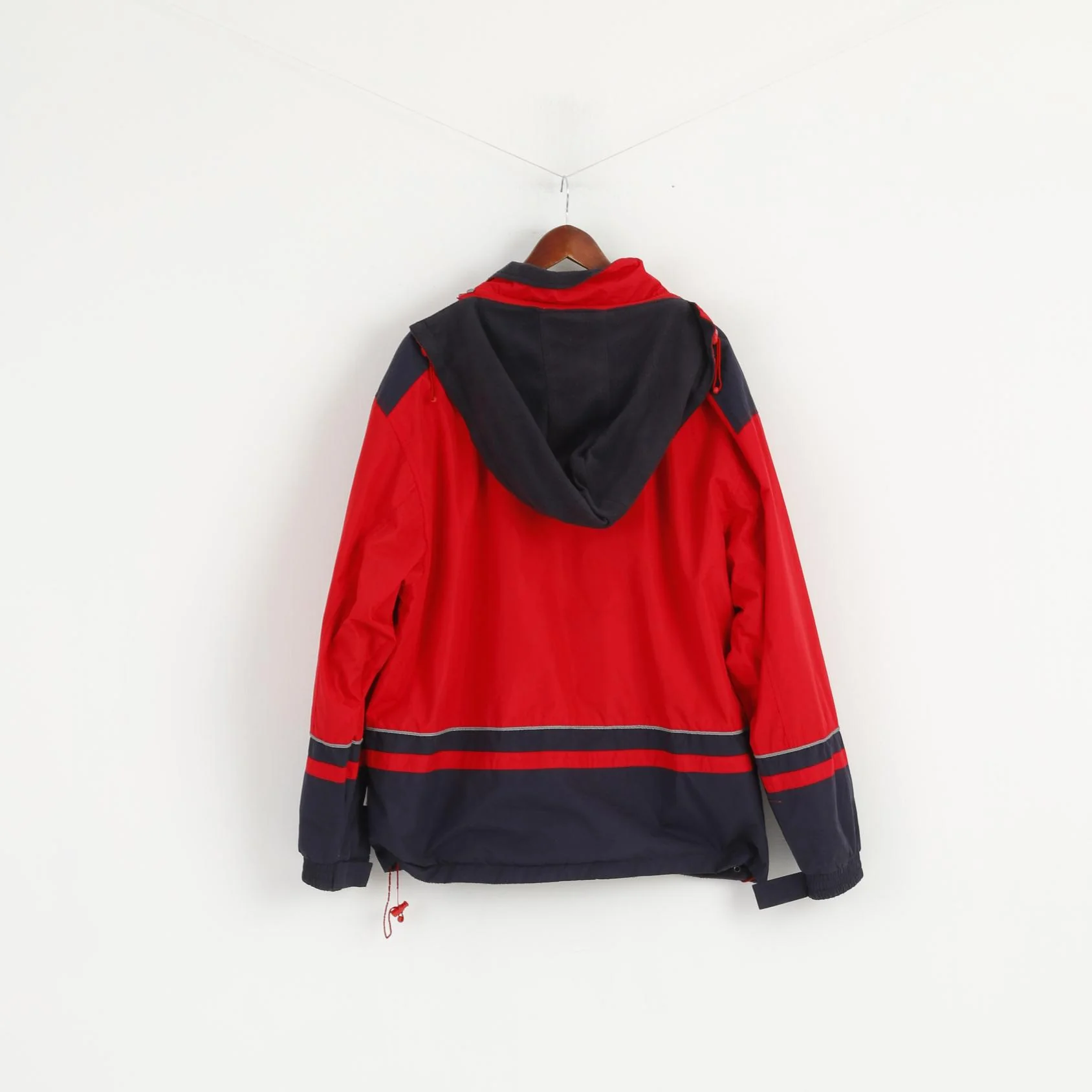 Gogo Sports San Francisco Men XXL Jacket Red Grey Reversible Hooded Casual Top - Image 5