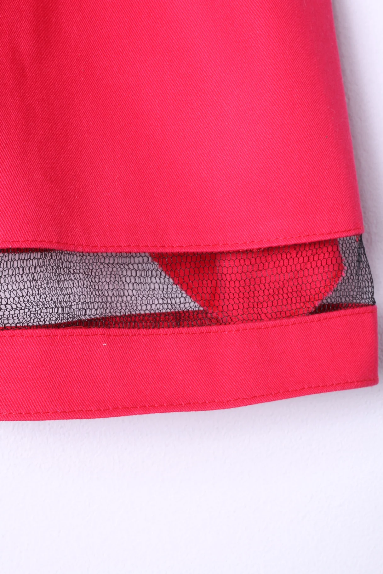 Ksenia Gospodinova Womens S Mini Skirt Red Flared Plain Short Elegant - Image 3