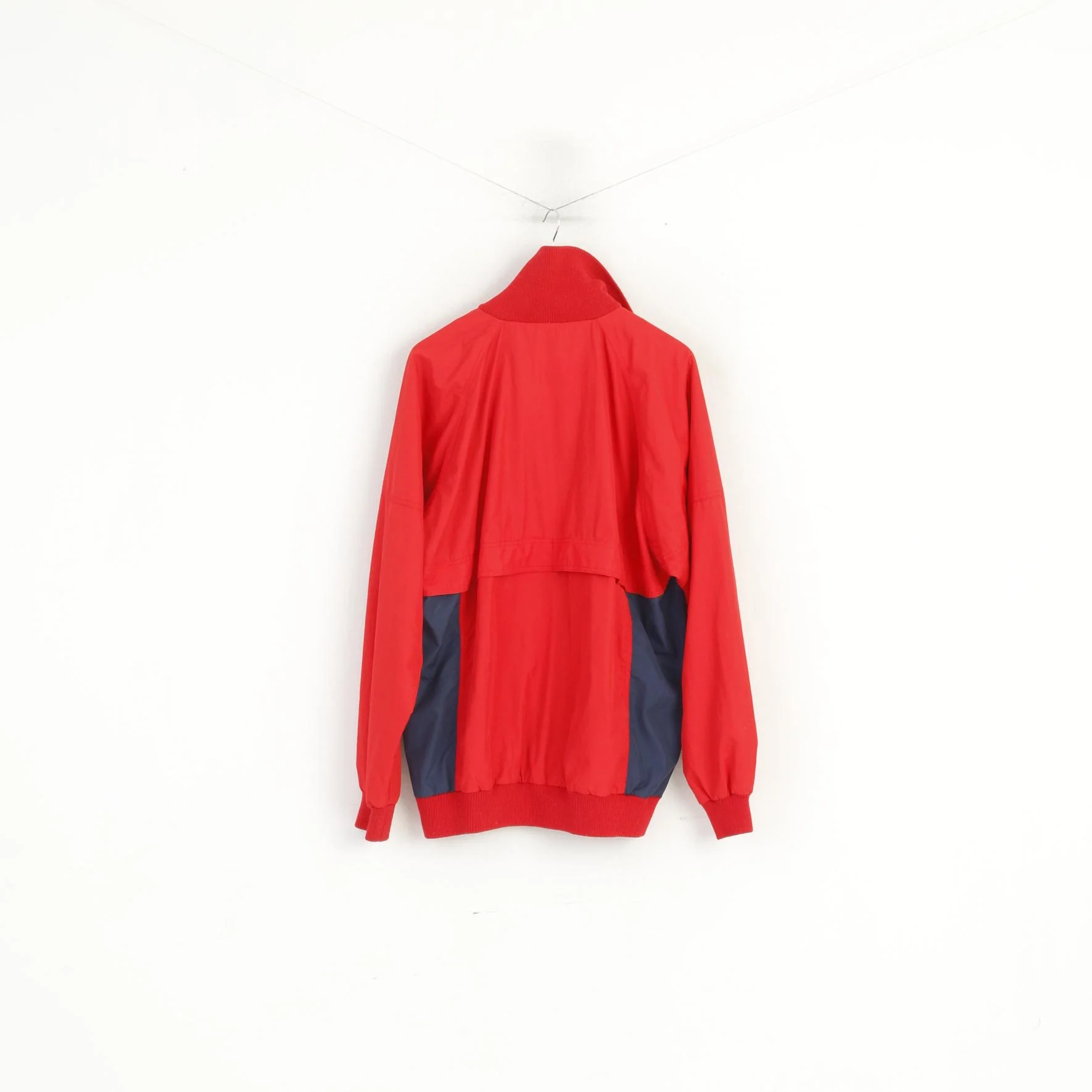 SWIX Men XXL Jacket Red Bomber Vintage Windbreaker Full Zip Activewear Top - Image 6