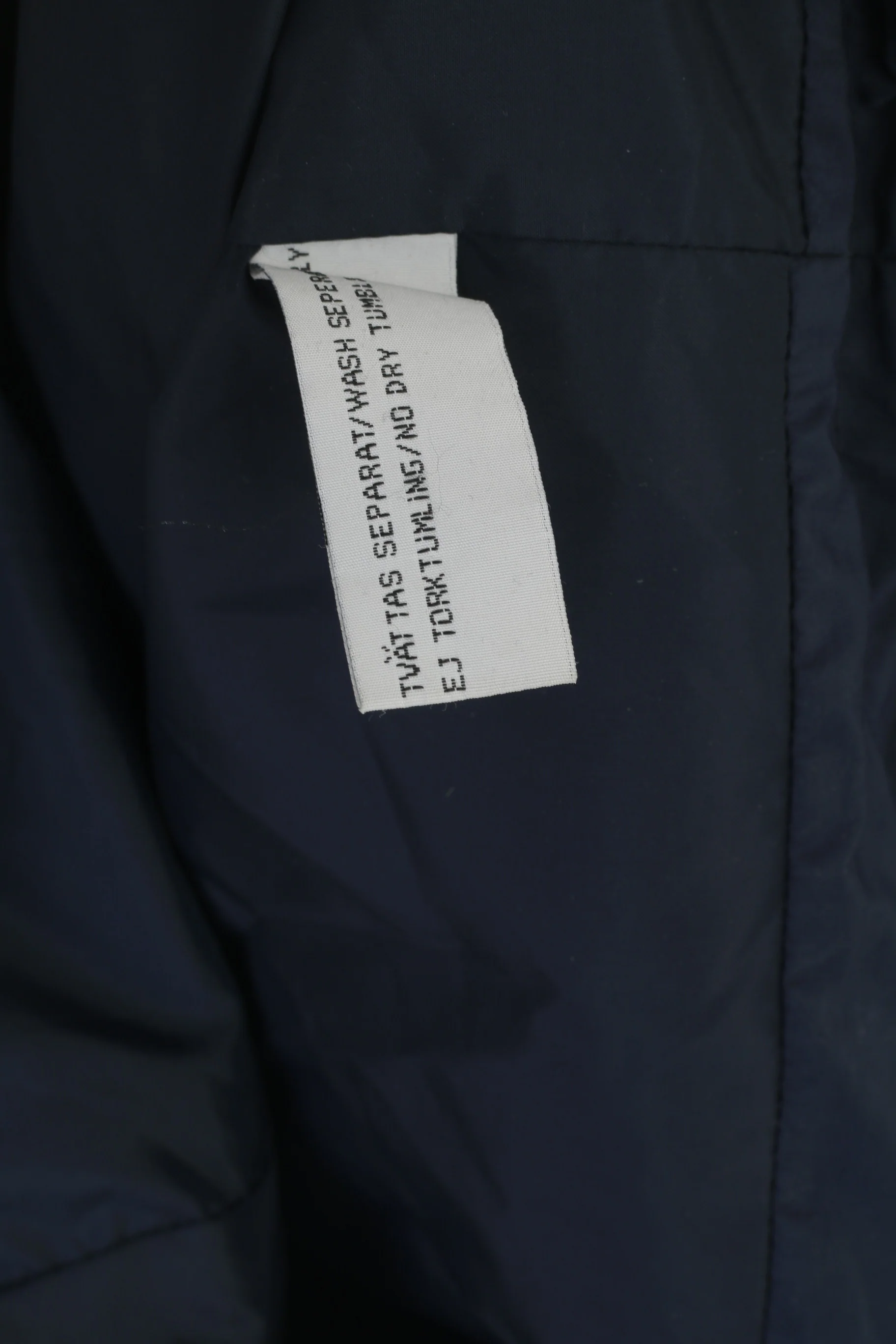Kynningsrud Men XXXL Jacket Navy Nylon Activewear Hidden Hood Zip Up Top - Image 5