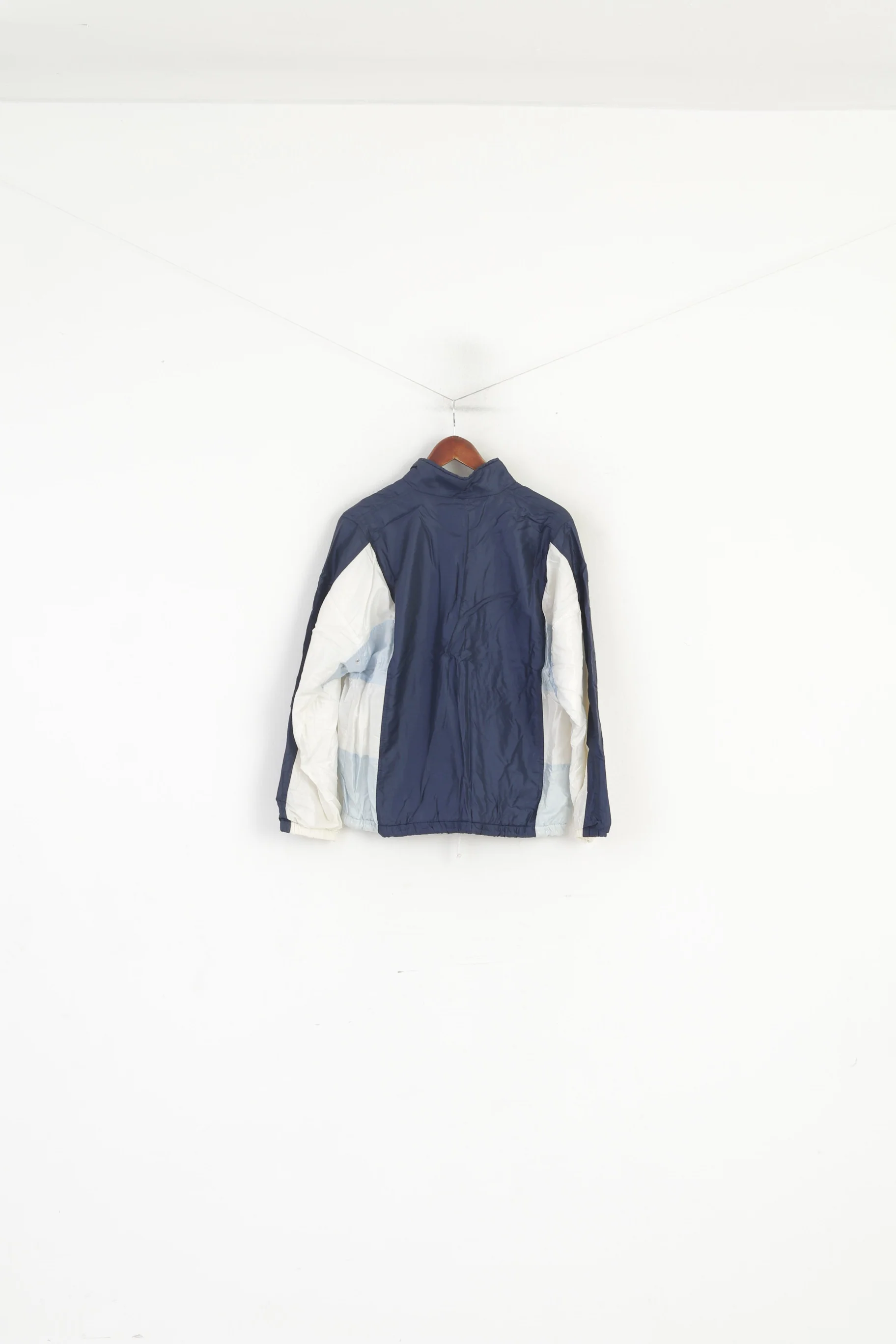 Head Women 34 S Jacket Navy Vintage Shiny Sportswear Full Zip Track Top - Image 5