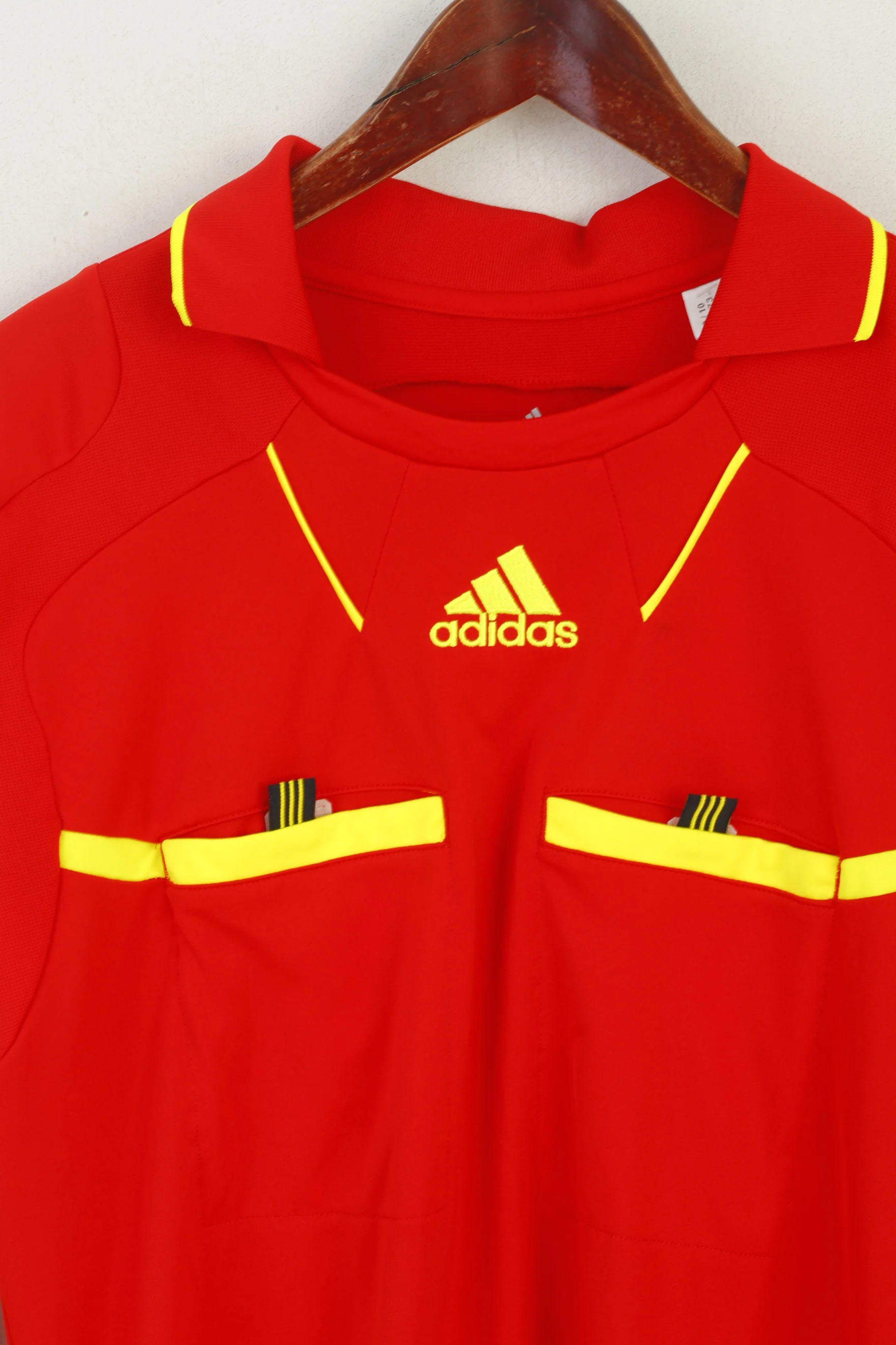 Adidas Men M Polo Shirt Red Formotion Training Climacool Long Sleeved Top - Image 2