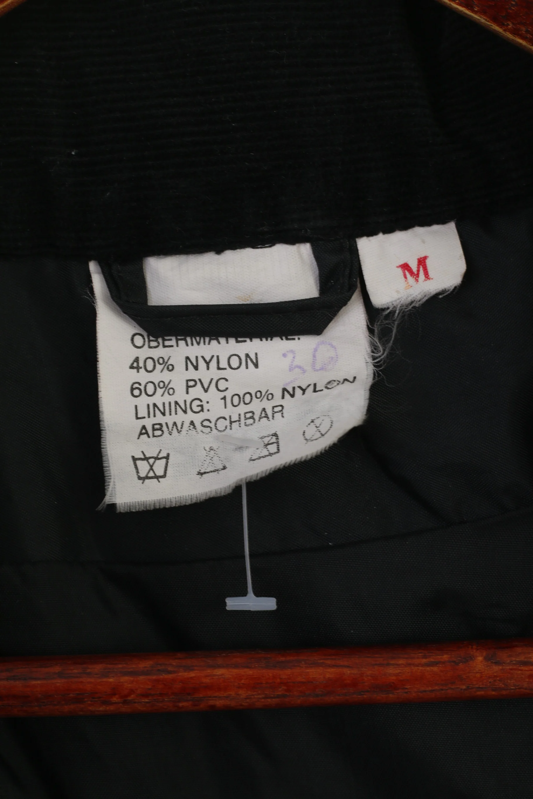 Boldor Men M Jacket Black Riding Nylon PVC Full Zipper Motocycle Full Zipper Top - Image 4
