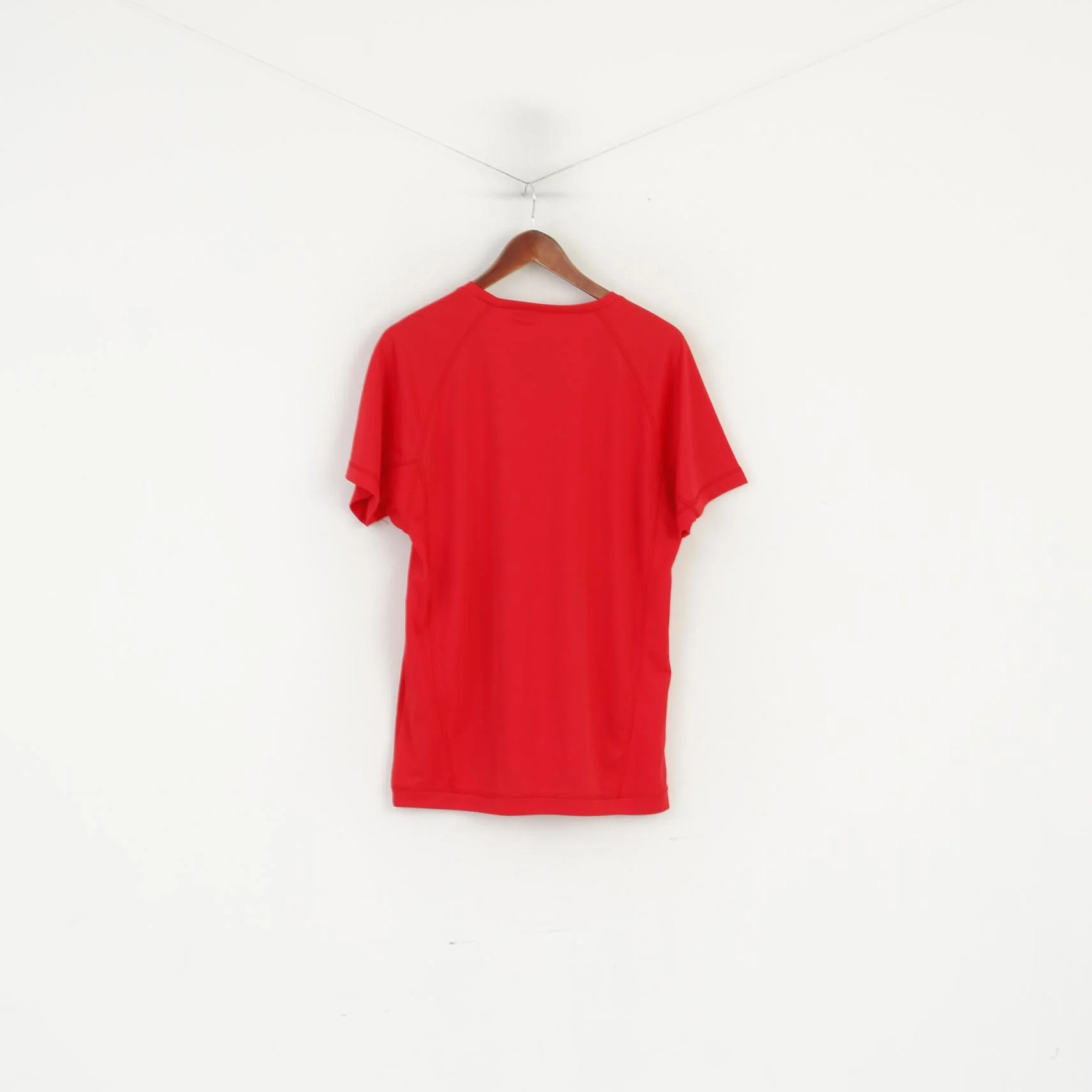Champion Men XL Shirt Red Training Activewear Sport Crew Neck Jersey Top - Image 5