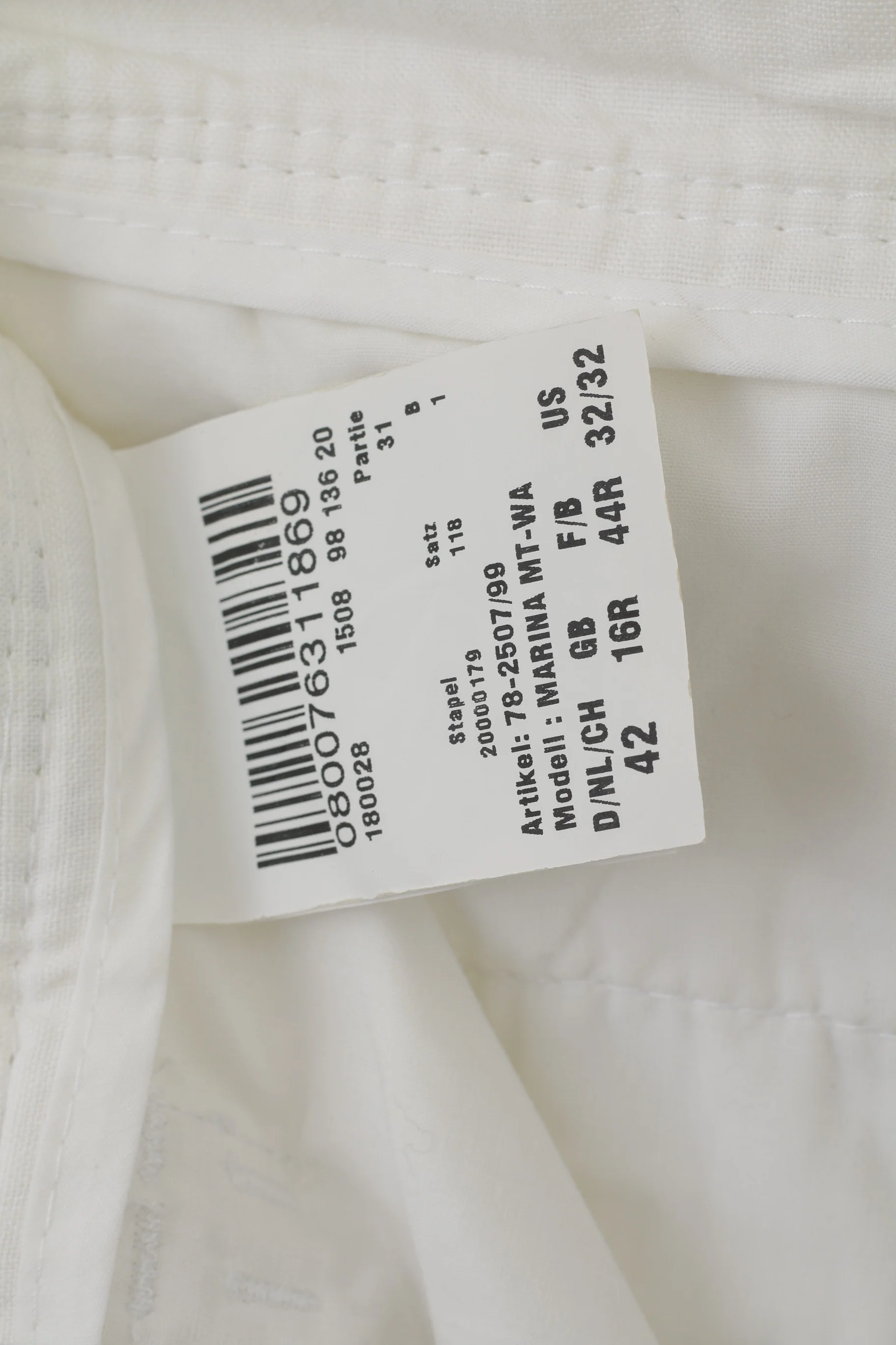 BRAX Women 16 32/32 42 Trousers White 100% Linen Marina Summer Pants - Image 5