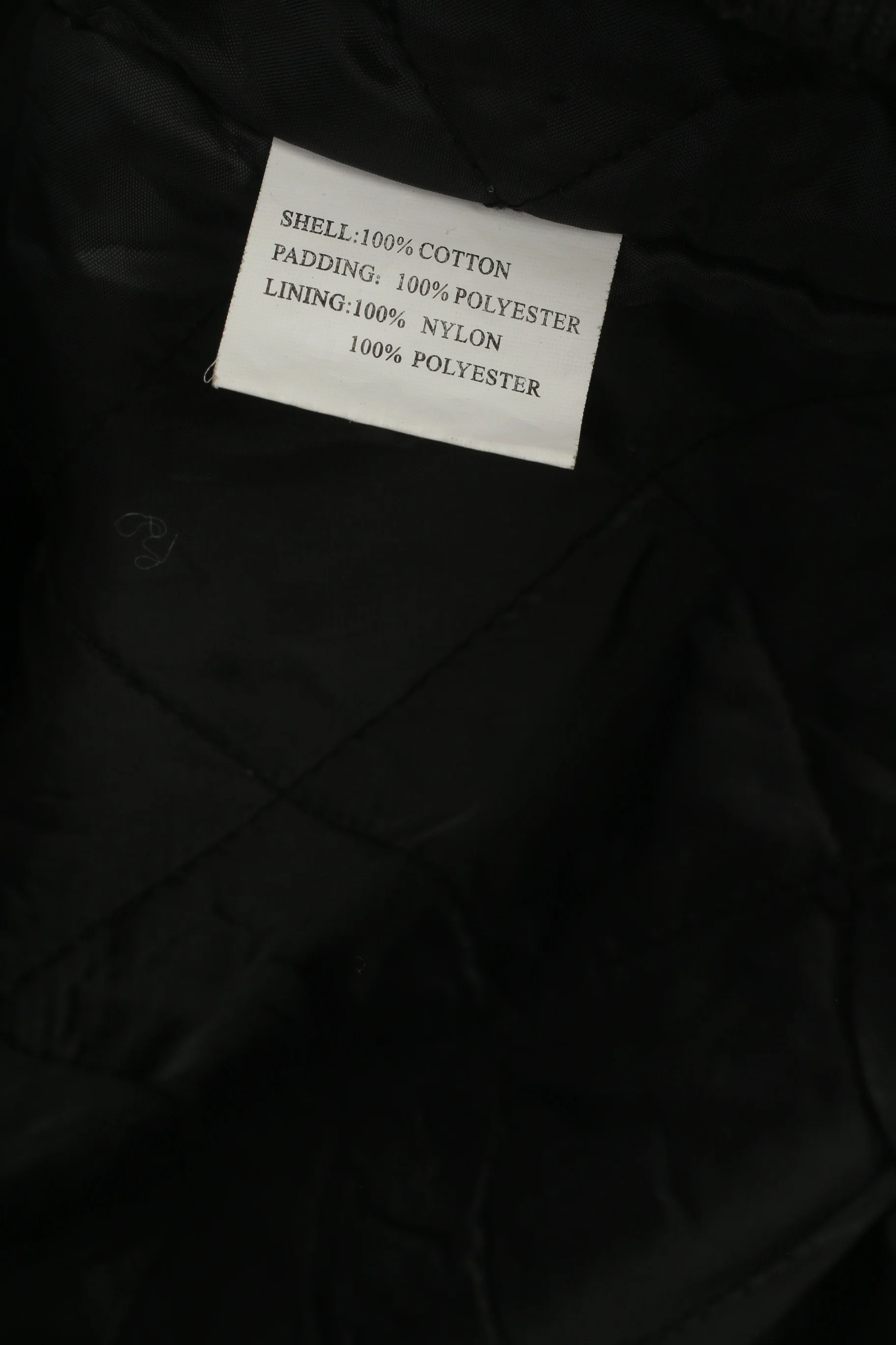 Encore Men L (M) Jacket Black Cotton Padded Full Zipper Vintage Strettwear Top - Image 5