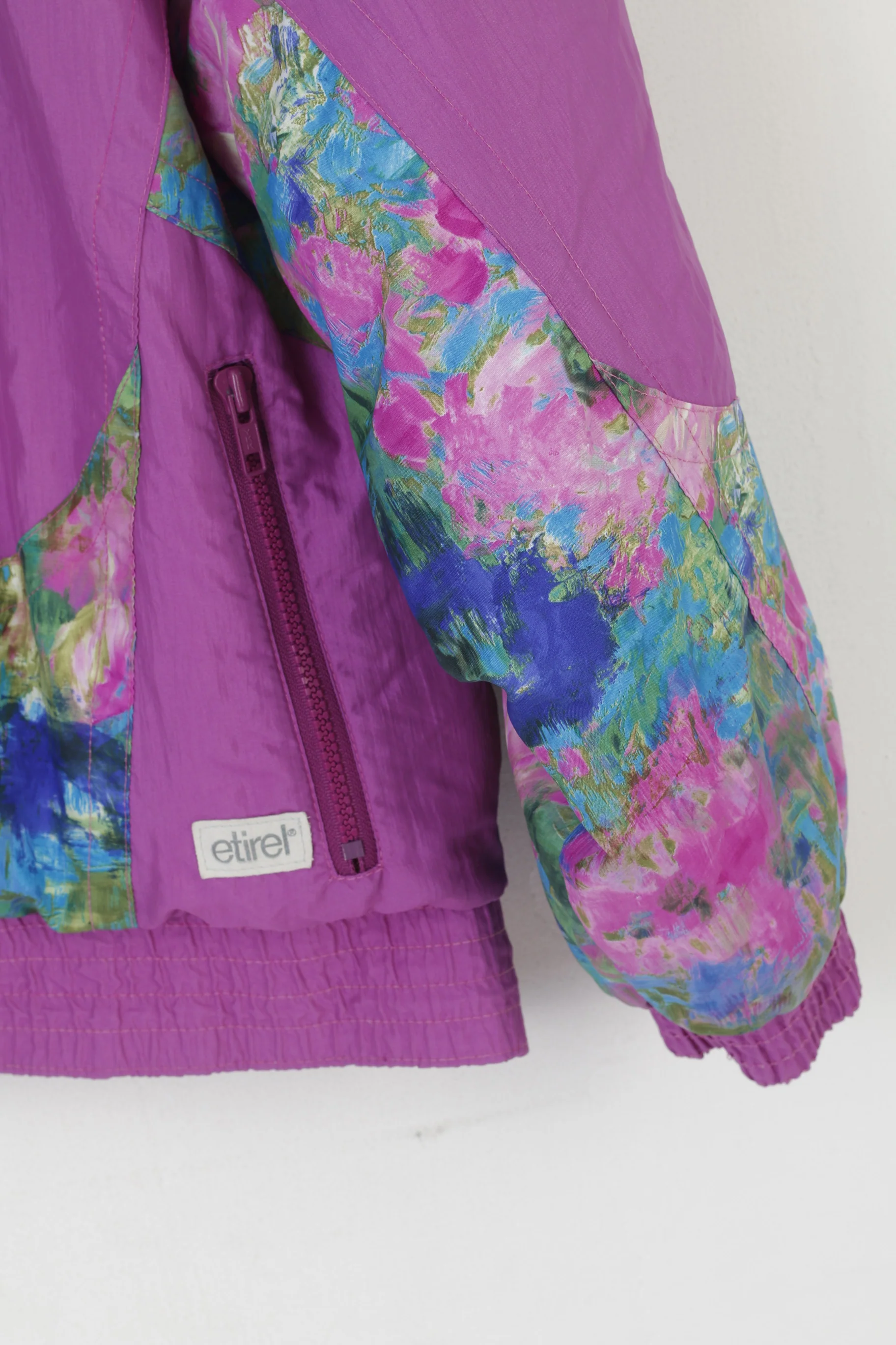 Etirel Le Style Sportif Women 48 20 XXL Jacket Purple Bomber Padded Ski Vintage Top - Image 3