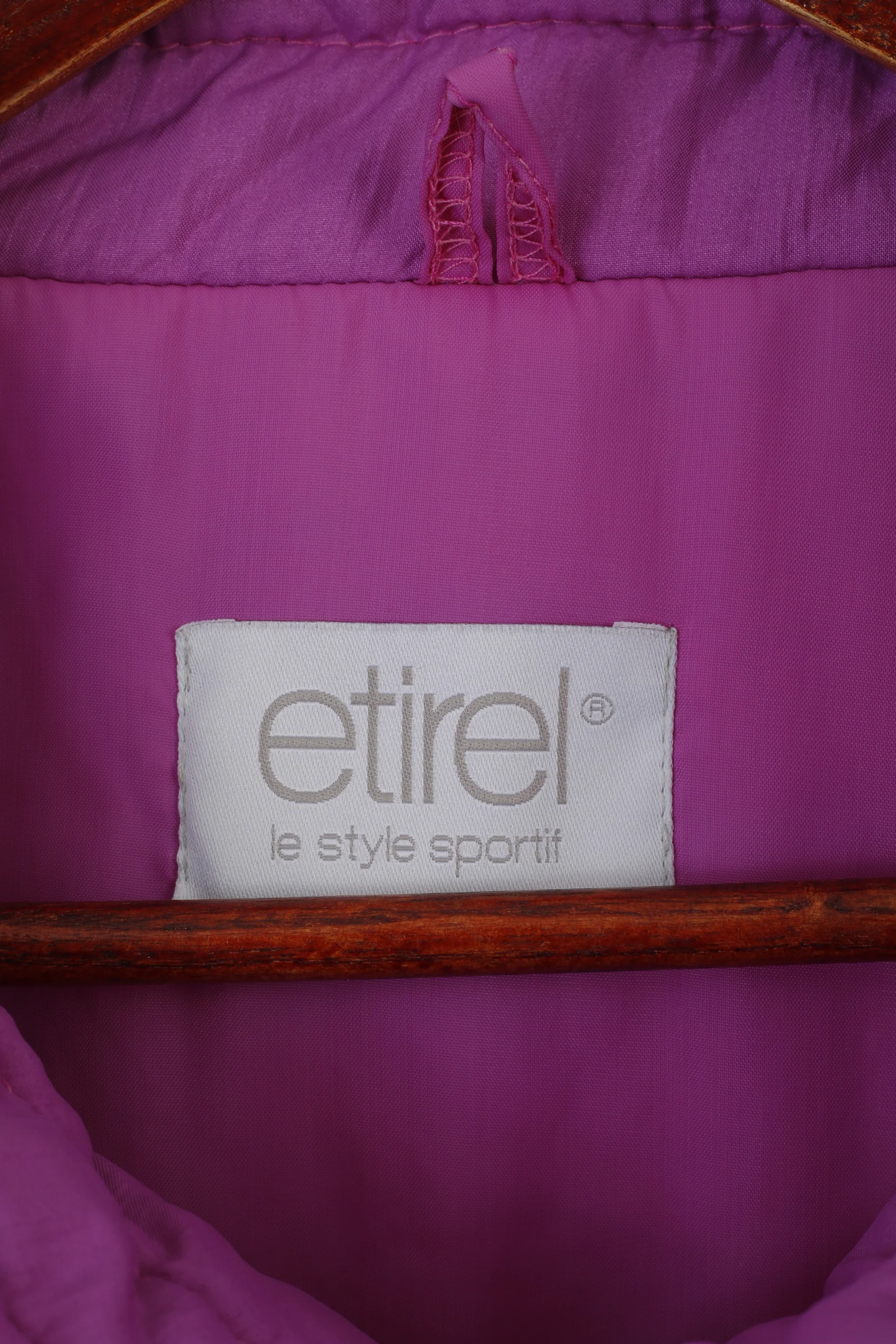 Etirel Le Style Sportif Women 48 20 XXL Jacket Purple Bomber Padded Ski Vintage Top - Image 4