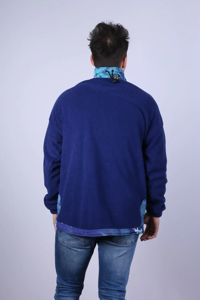 Odlo Men XL 52/54 Fleece Top Navy Vintage Sportswear Functional Tall Sweatshirt - Image 7