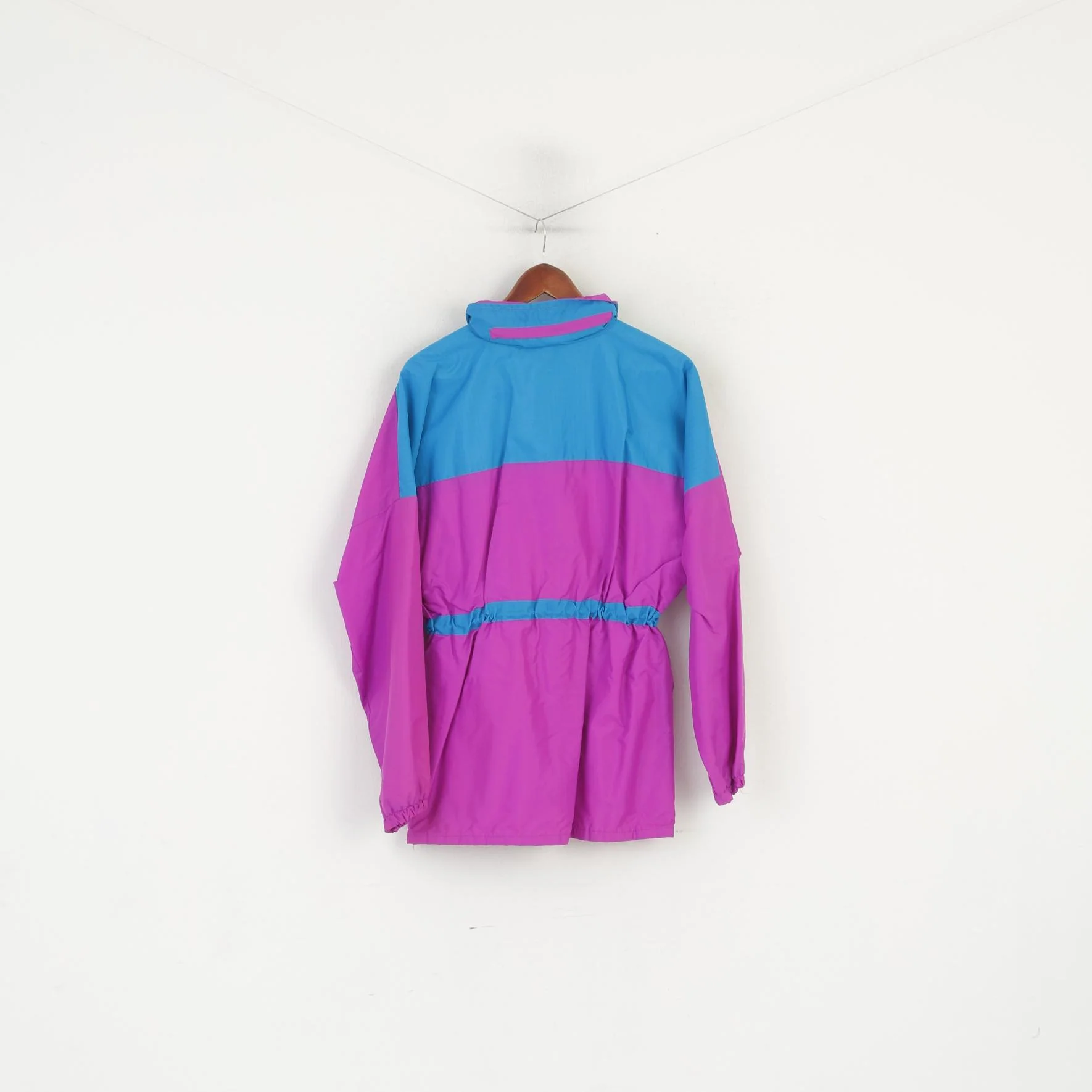 Vintage Men S Jacket Pink Purple Nylon Waterproof Outdoor Festival Parka - Image 6