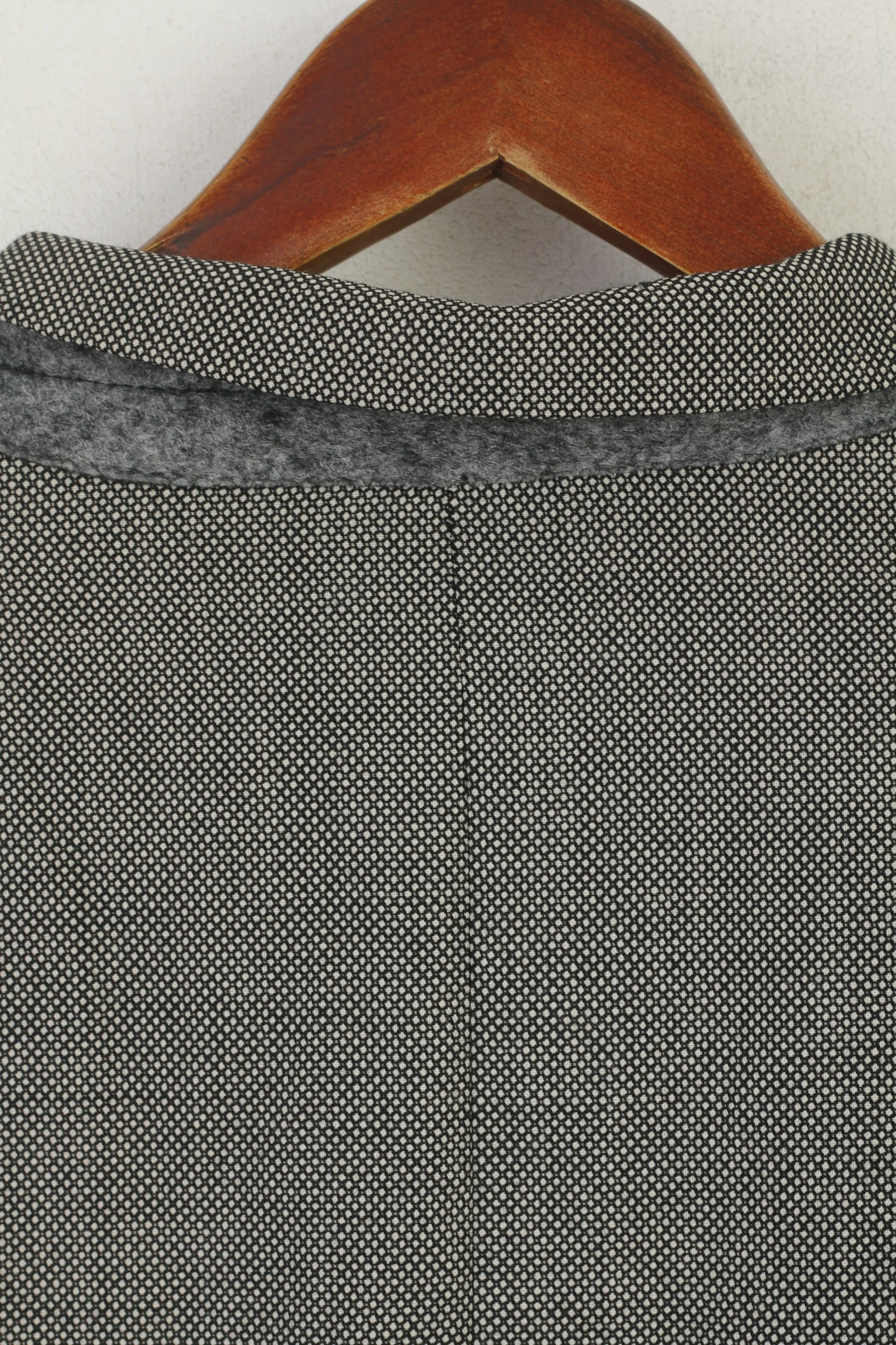 Lanificio Campore Men 52 42 Blazer Gray Wool Italy Napoli Single Breasted Vintage Jacket - Image 8
