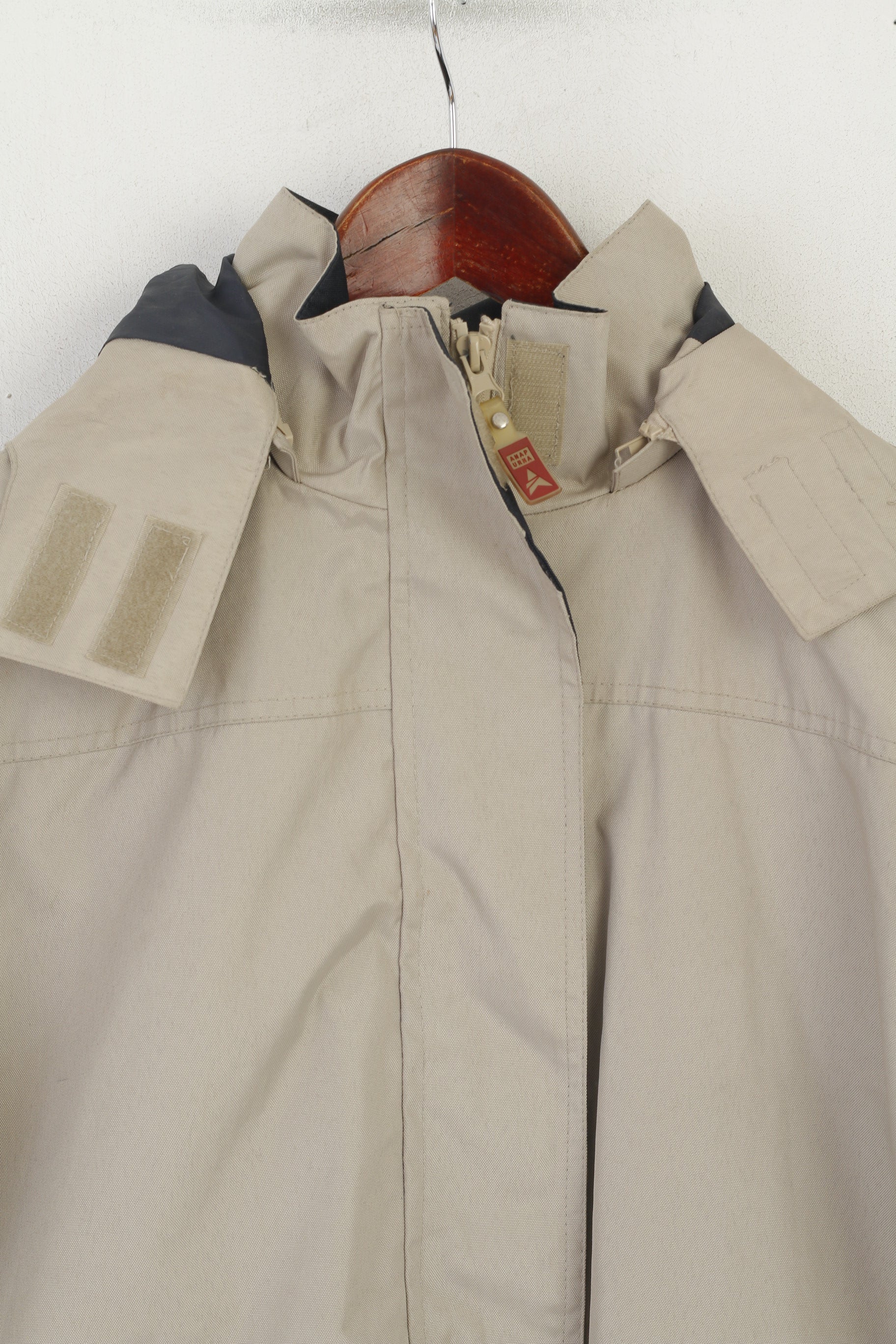 Anapurna Women 1 S Jacket Beige Hooded Oceans Equipment Outdoor Seal Top - Image 2